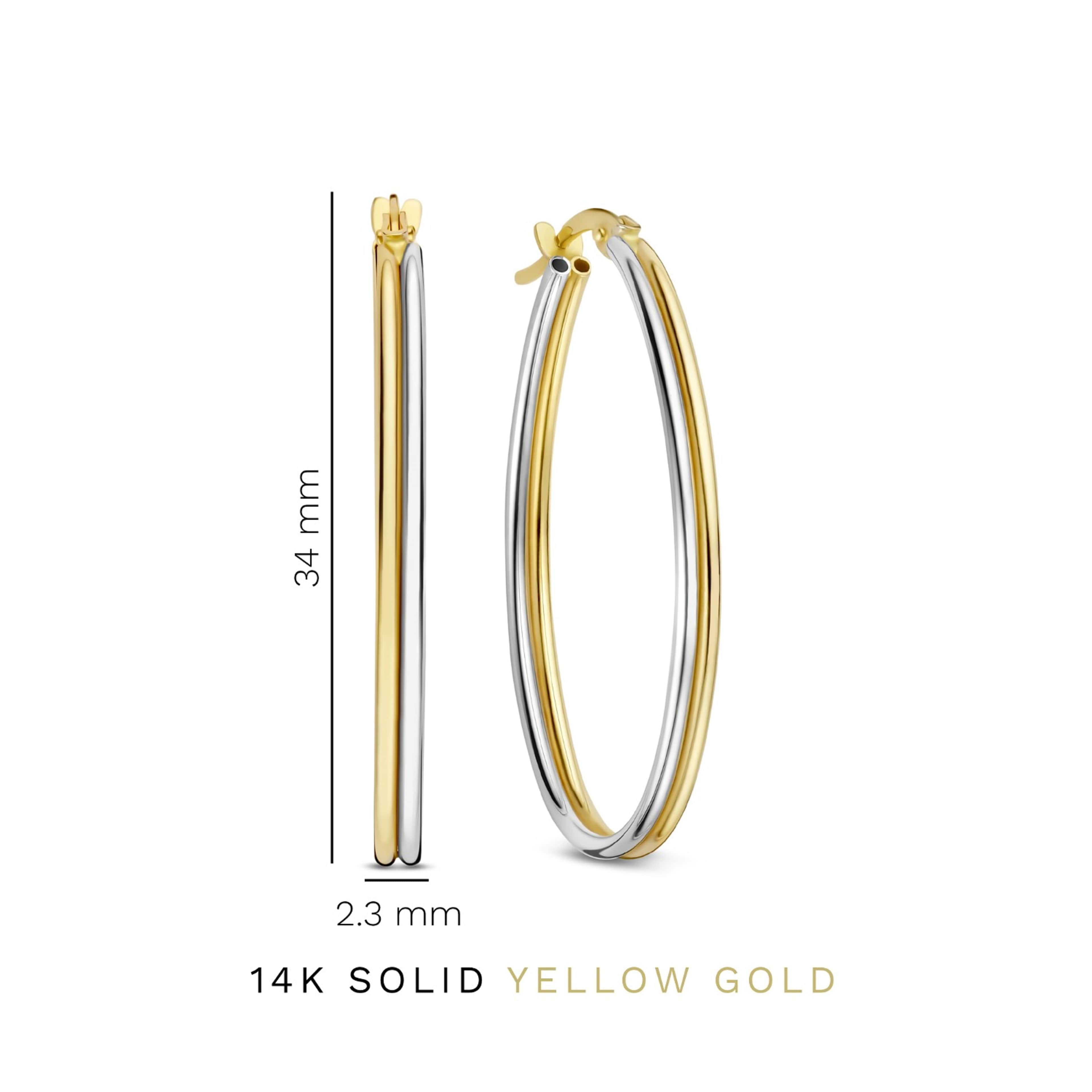 Rivoli 14 Karat Guld Creoler