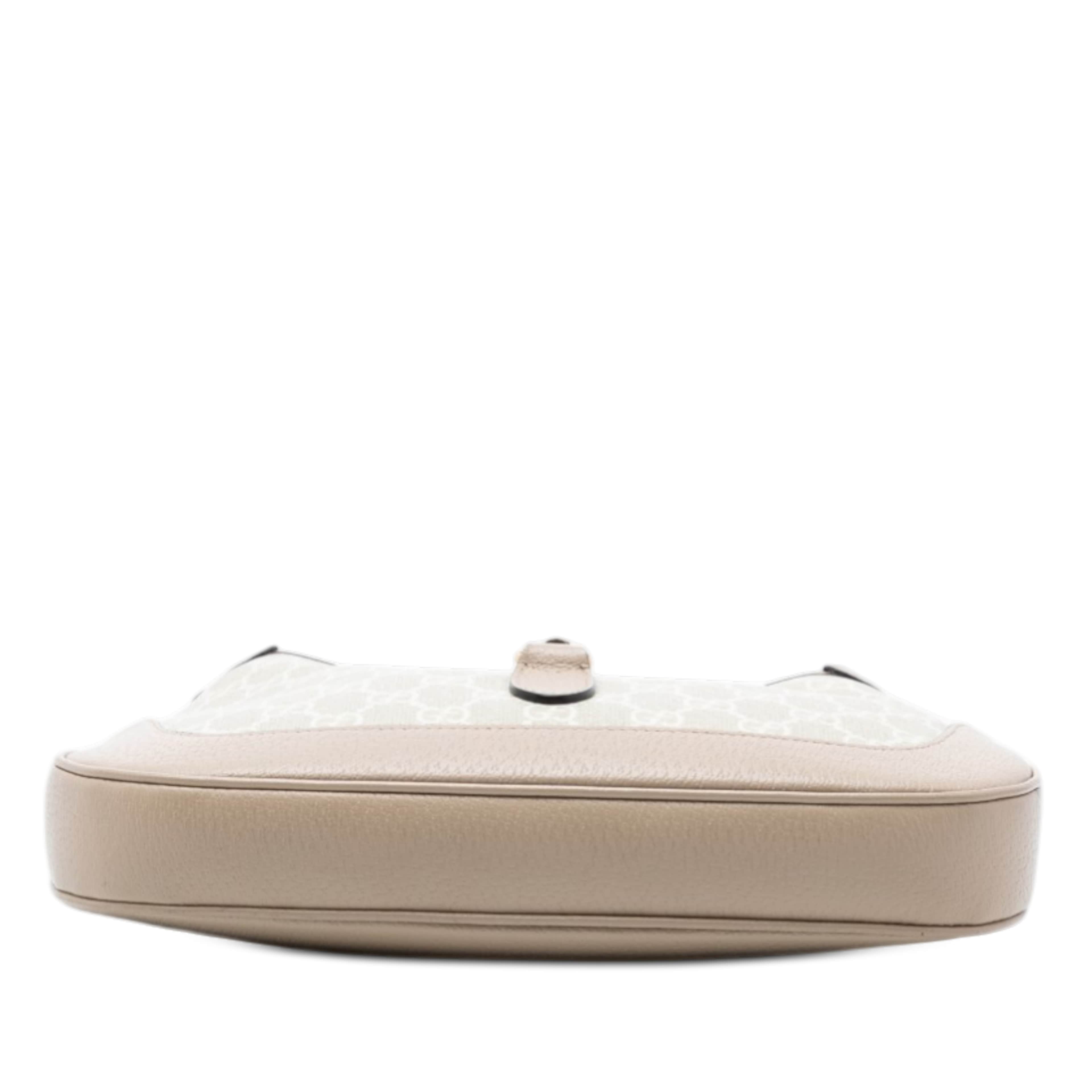 Gucci Small Gg Supreme Jackie 1961 Crossbody, från Luxclusif, i färgen beige. Klicka för att öppna bilden i stort format