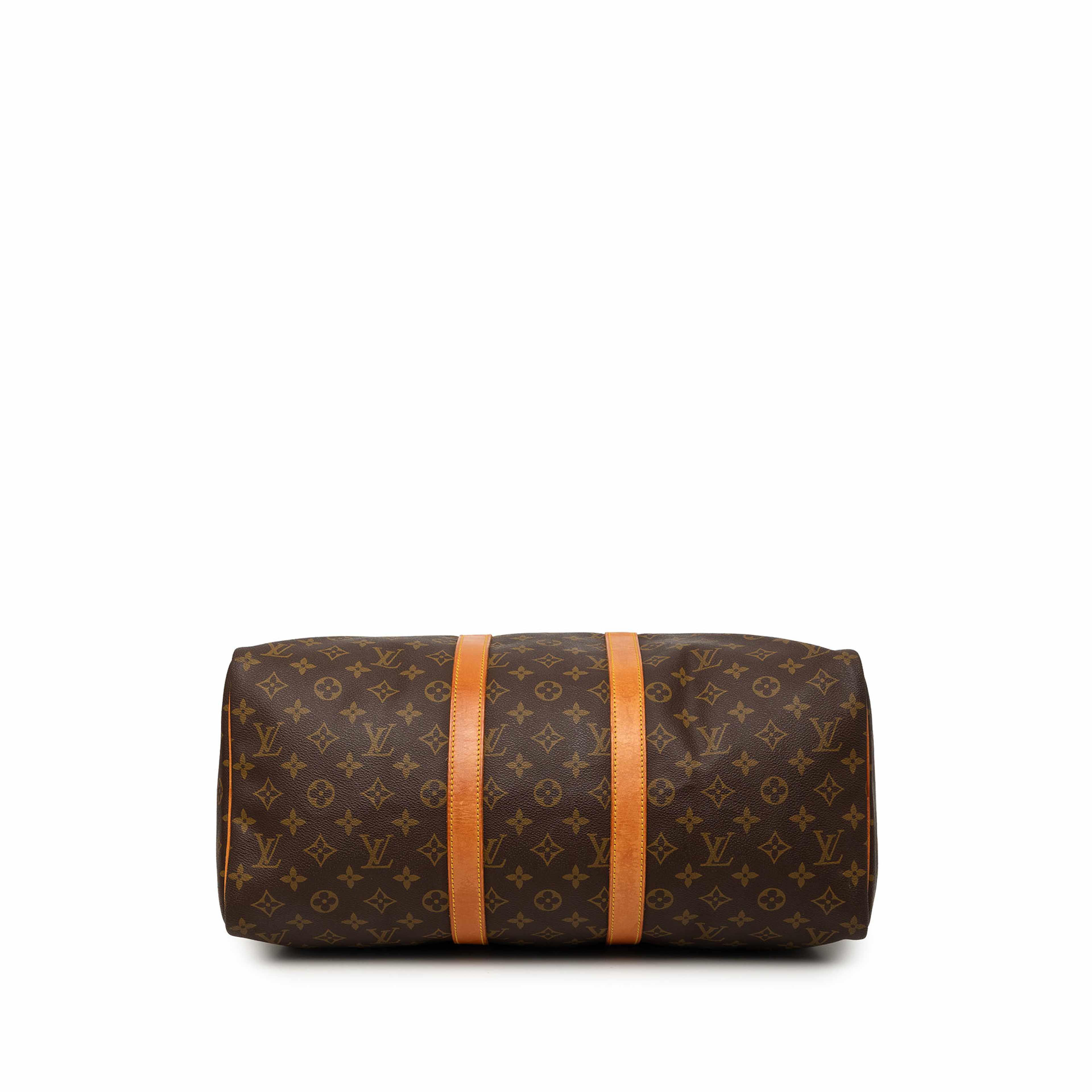 Louis Vuitton Monogram Keepall 45, från Luxclusif, i färgen brun. Klicka för att öppna bilden i stort format