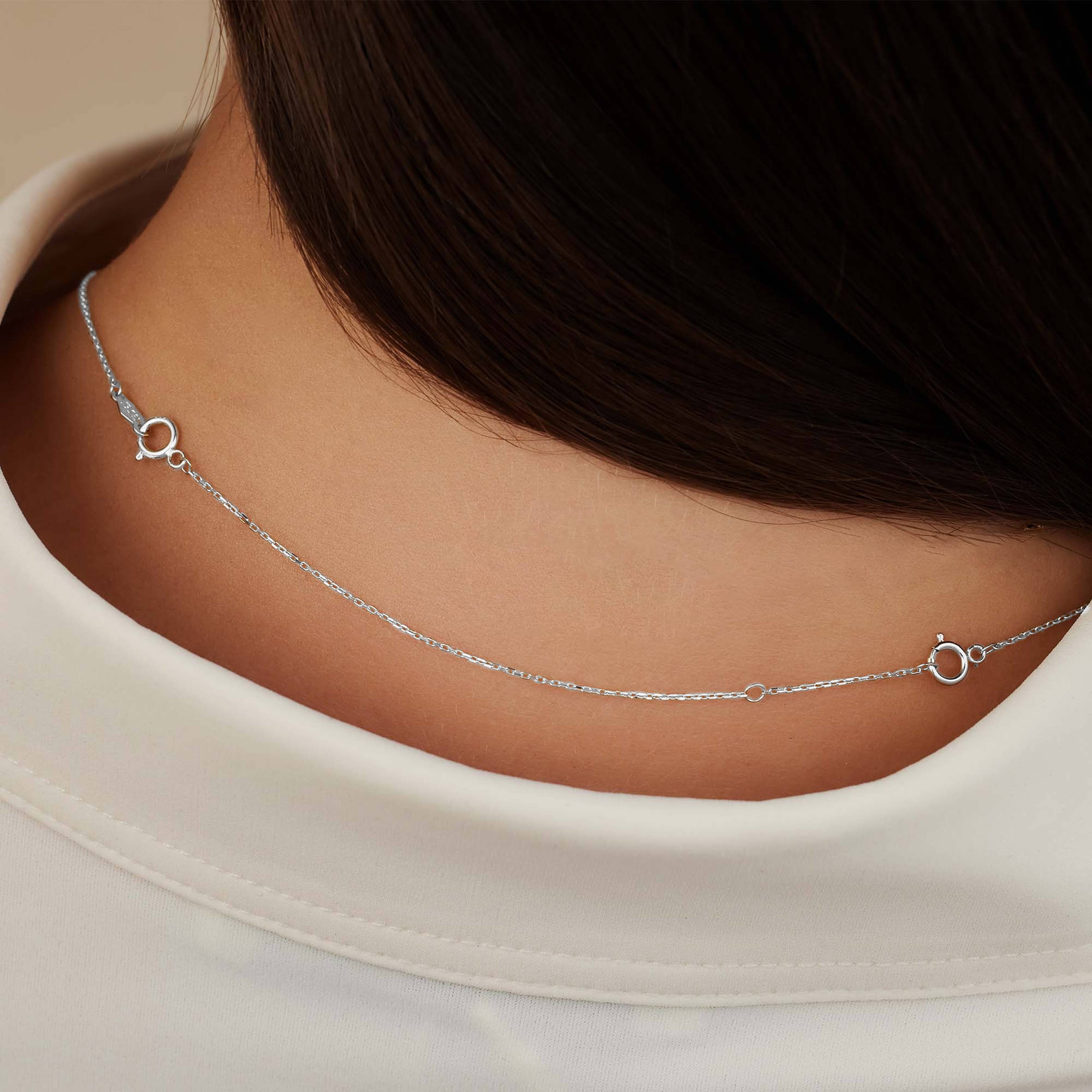 Saint Germain 14 Karat Vitguld Förlängning Av Halsband