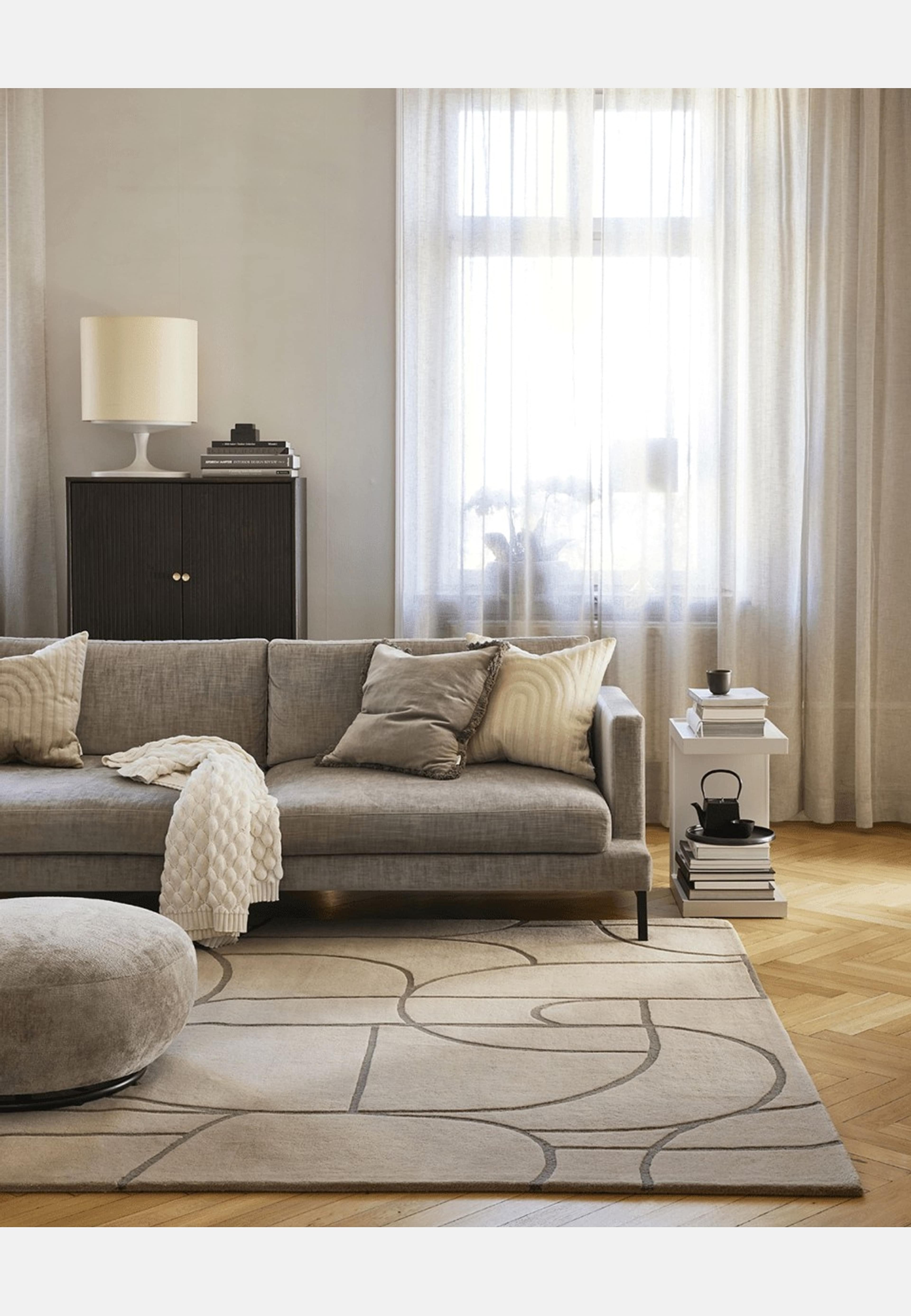 Matta Modern Abstract, från Classic Collection, i färgen beige. Klicka för att öppna bilden i stort format