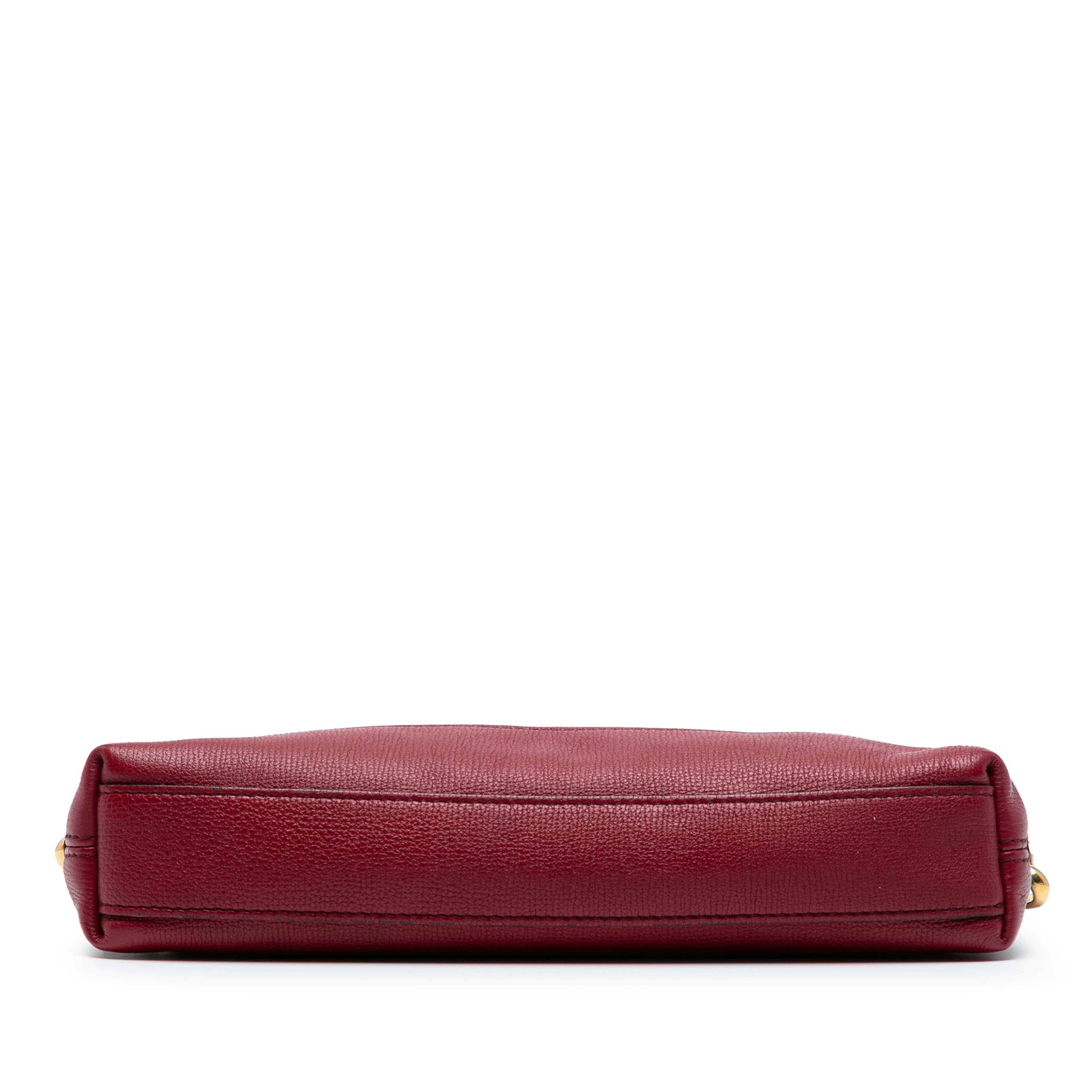 Burberry House Check Canvas Abindon Convertible Clutch, från Luxclusif, i färgen light brown. Klicka för att öppna bilden i stort format