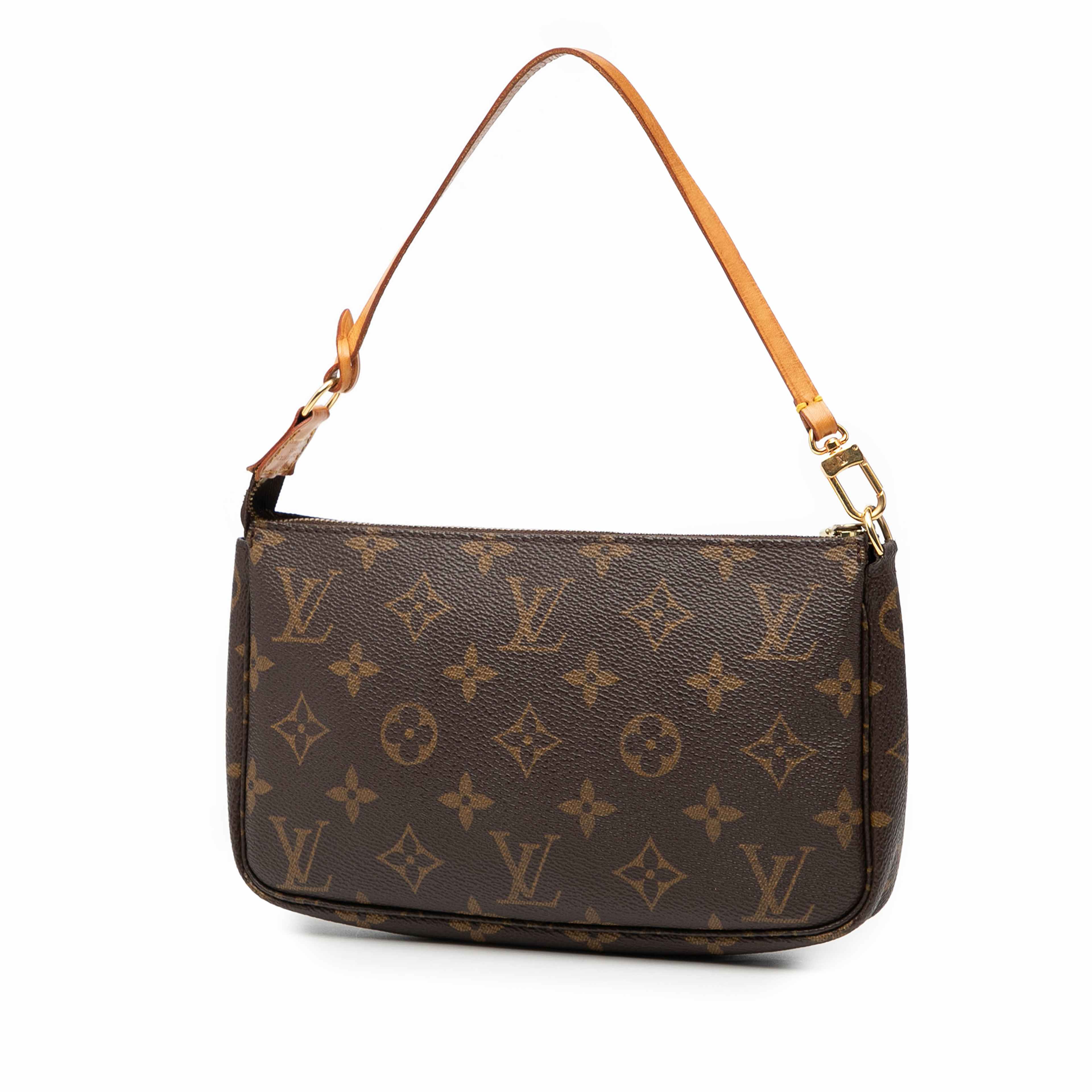 Louis Vuitton Monogram Pochette Accessoires, från Luxclusif, i färgen brown. Klicka för att öppna bilden i stort format