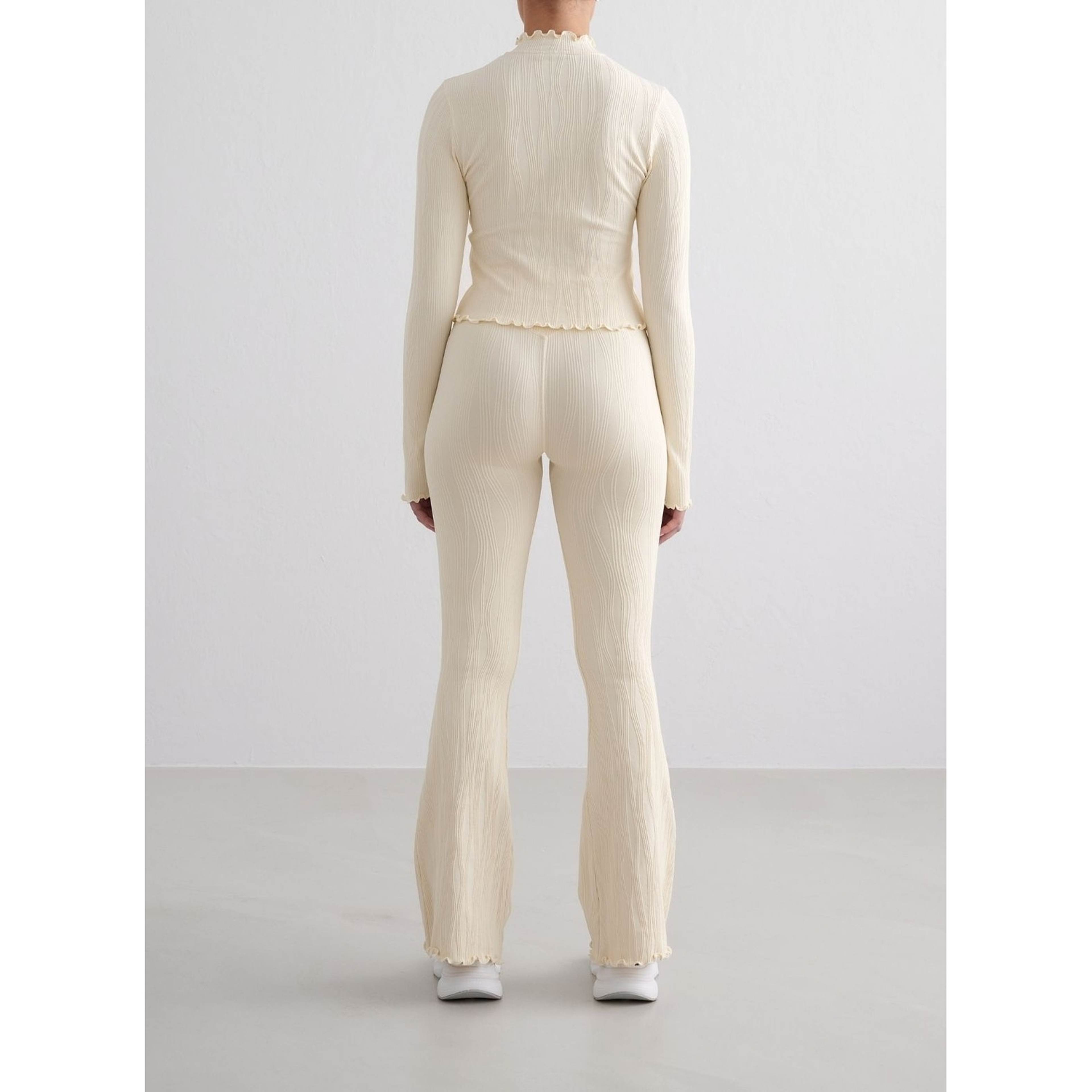 Almond White Tulip Zip Jacket