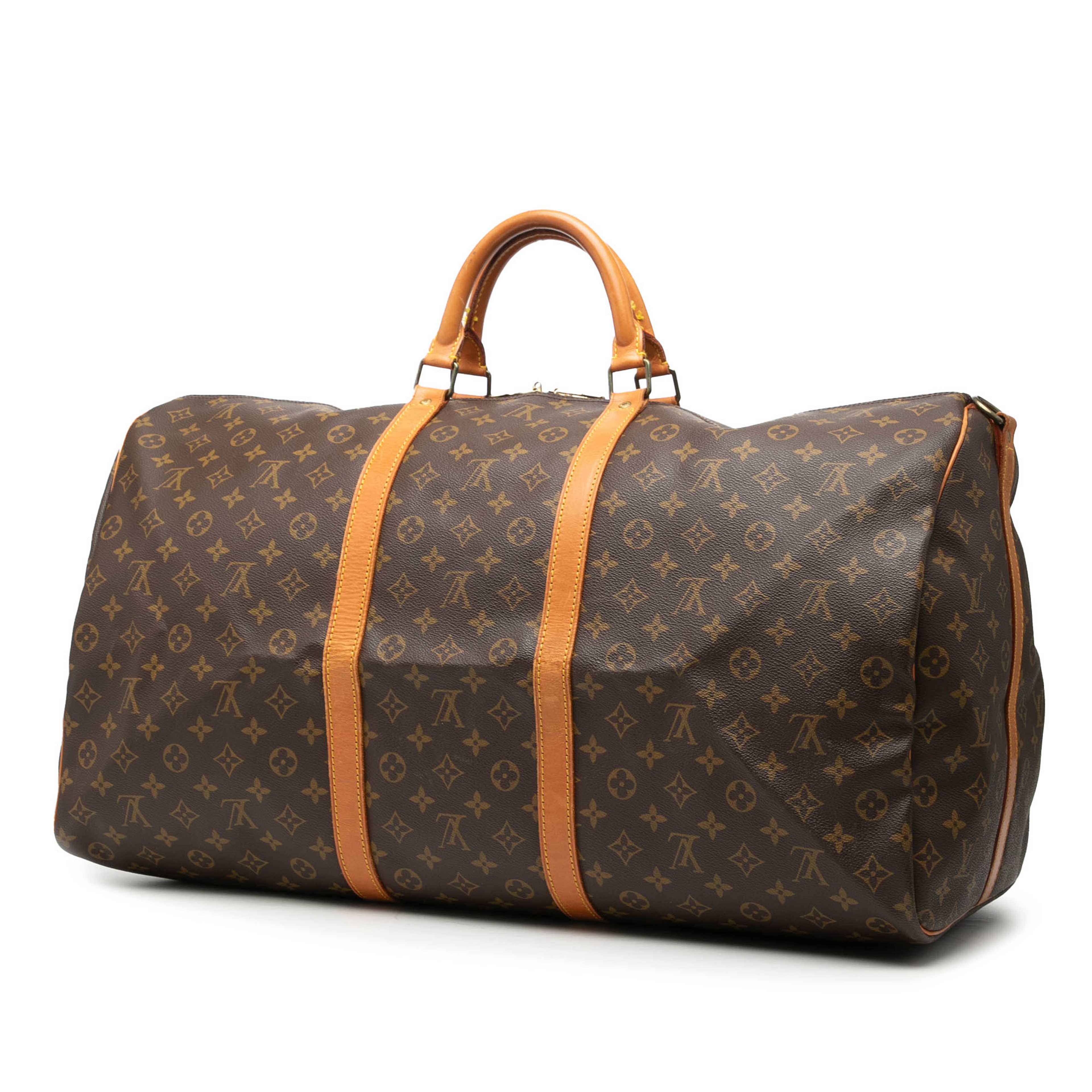 Louis Vuitton Monogram Keepall Bandouliere 60, från Luxclusif, i färgen brown. Klicka för att öppna bilden i stort format