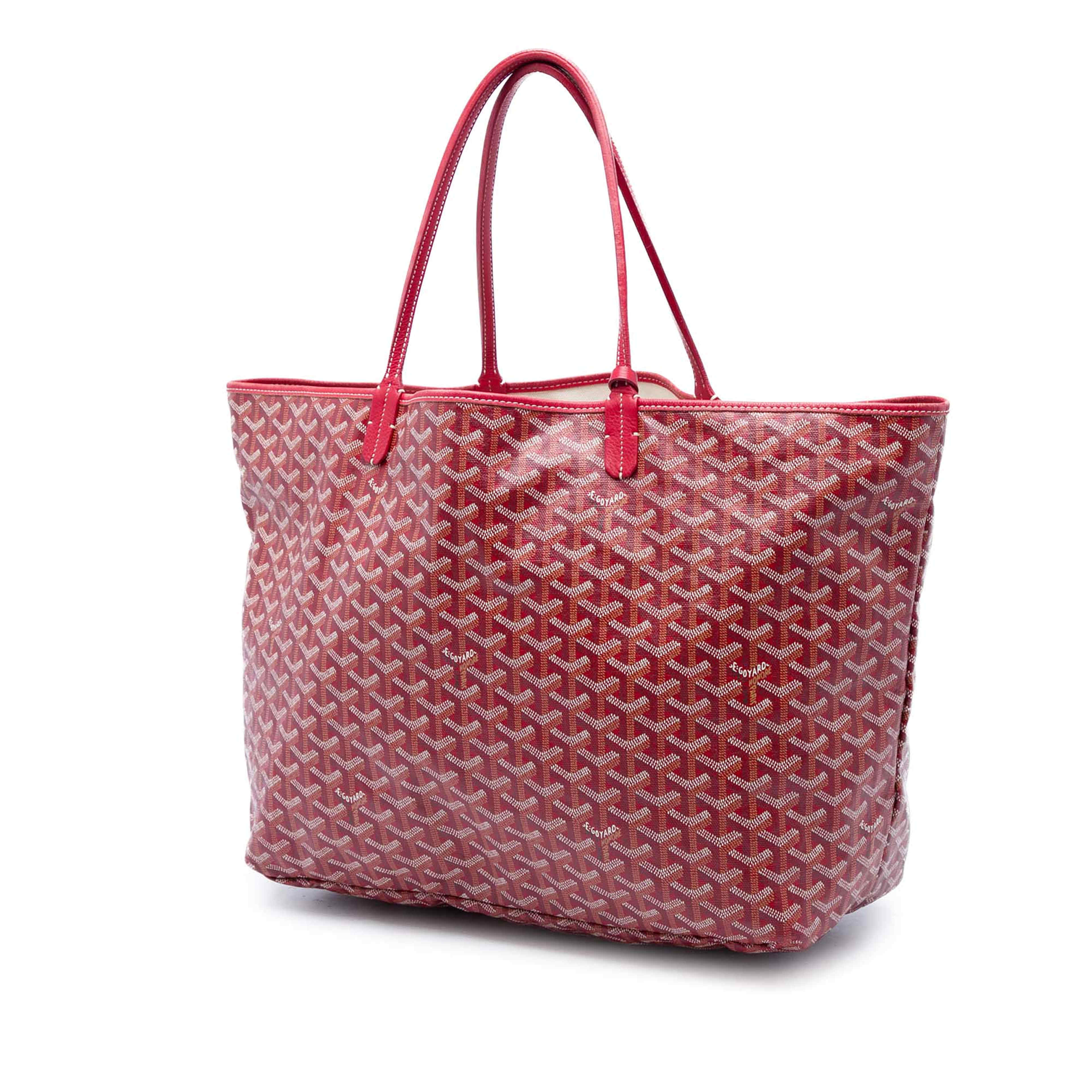 Goyard Goyardine Saint Louis Gm, från Luxclusif, i färgen röd. Klicka för att öppna bilden i stort format