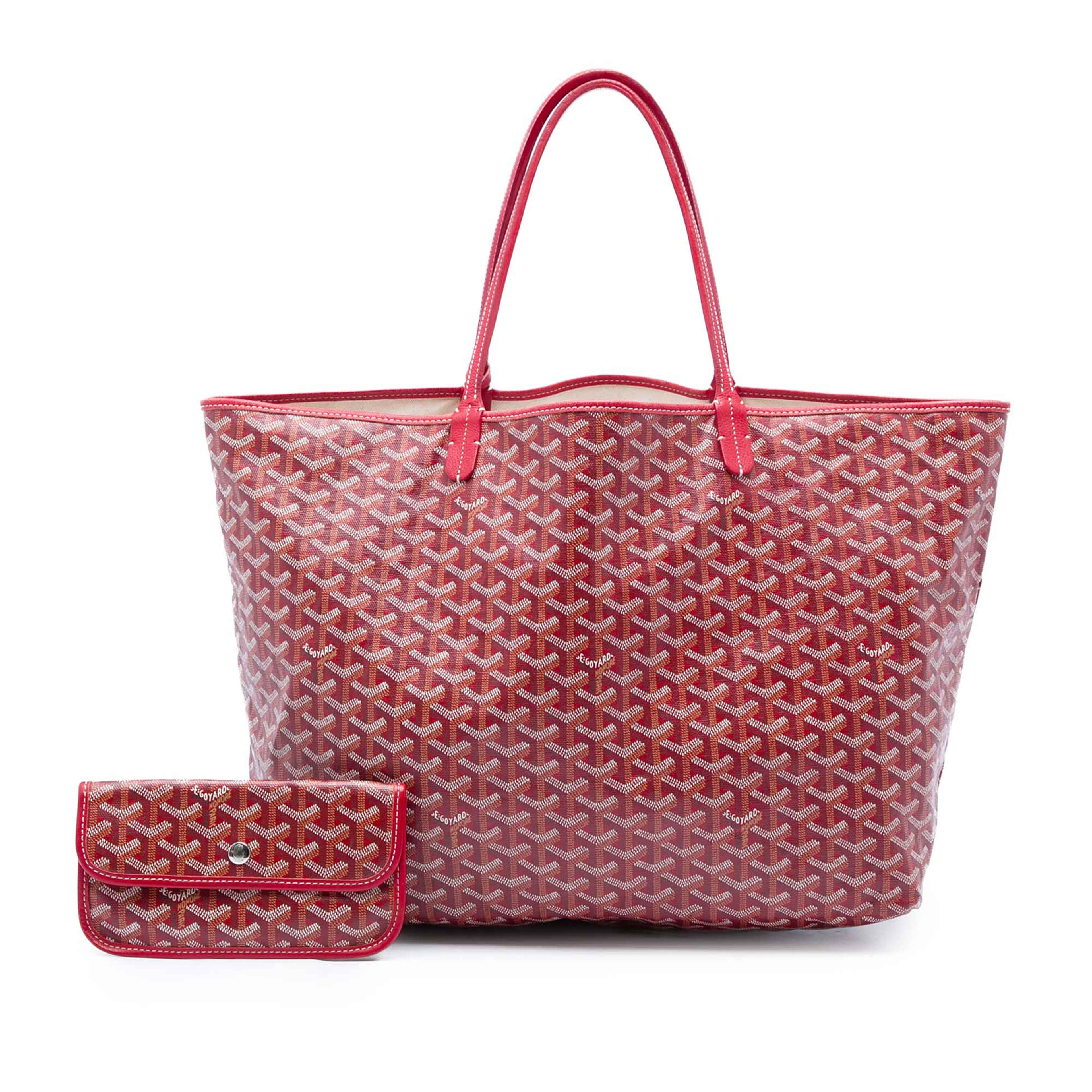 Goyard Goyardine Saint Louis Gm, från Luxclusif, i färgen röd. Klicka för att öppna bilden i stort format