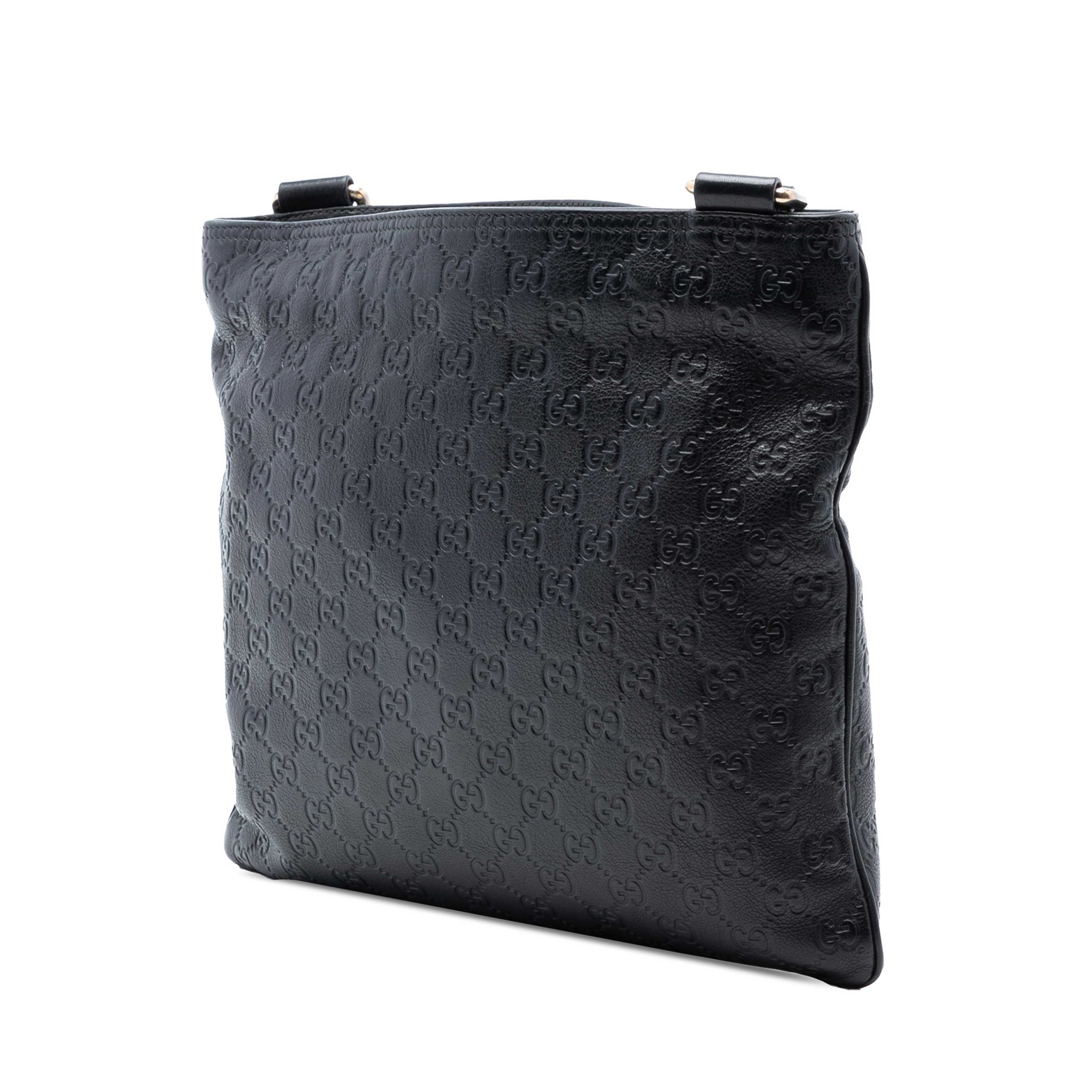 Gucci Guccissima Crossbody, från Luxclusif, i färgen black. Klicka för att öppna bilden i stort format