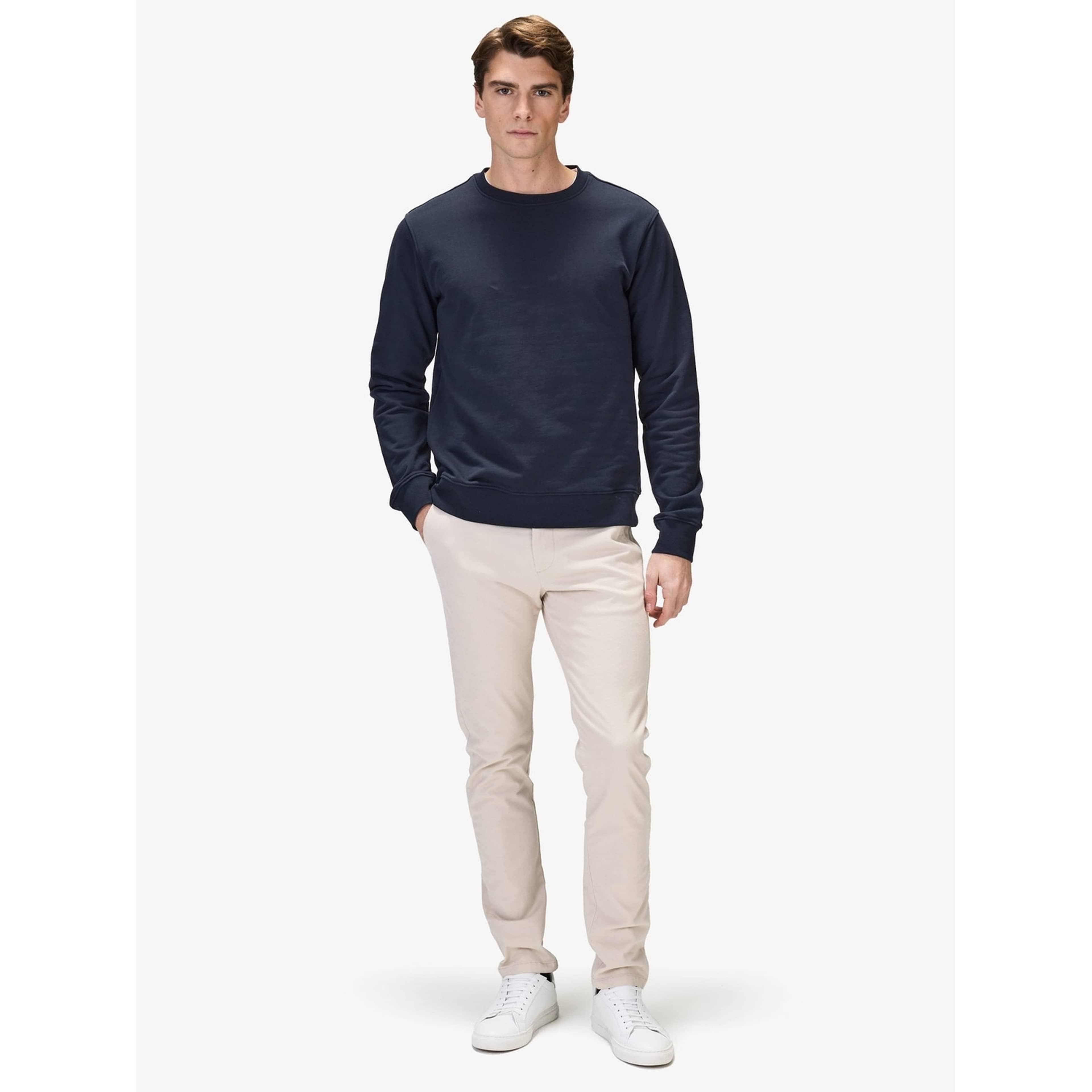 Cotton L/s Crew Neck Sweatshirt