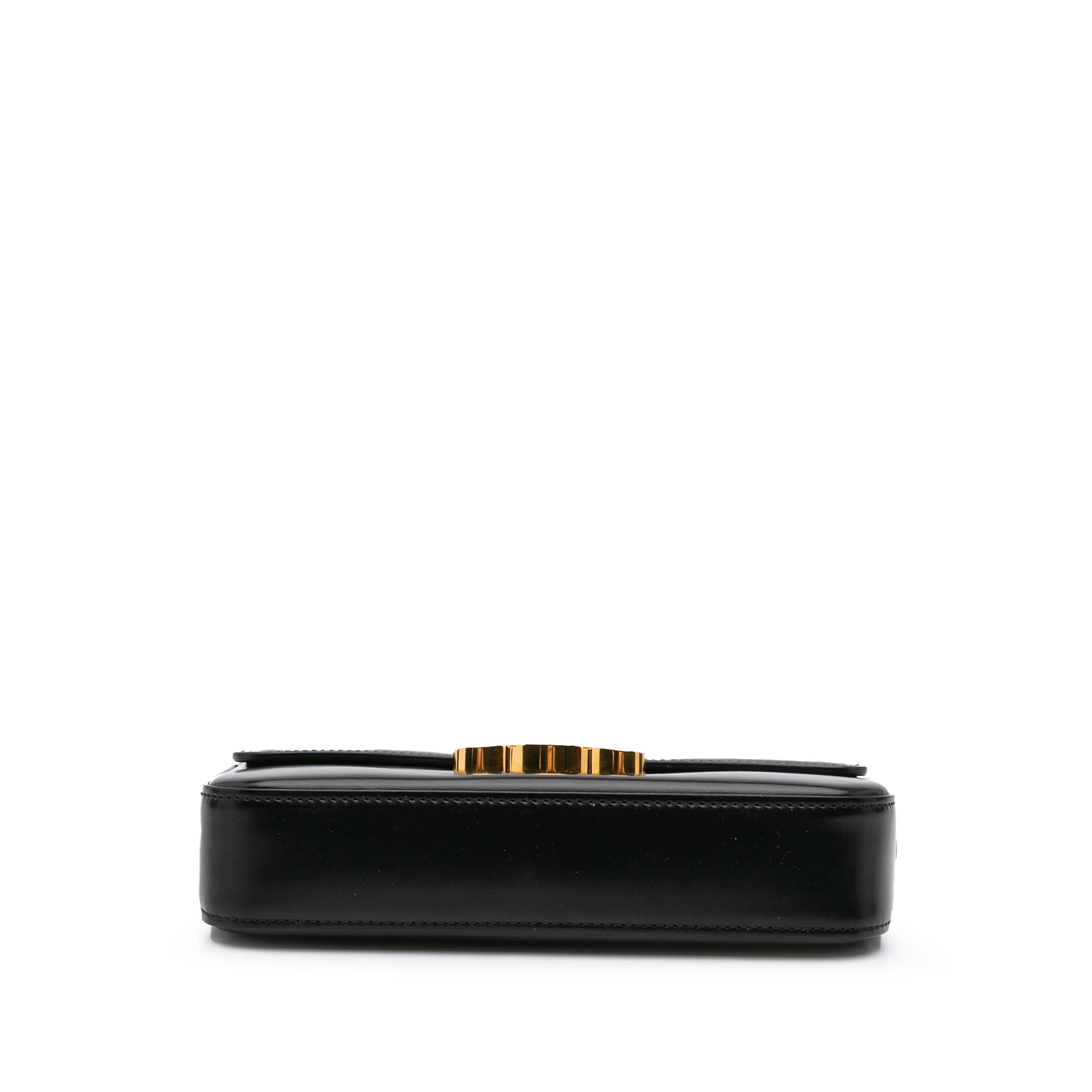 Celine Triomphe Leather Claude Shoulder Bag