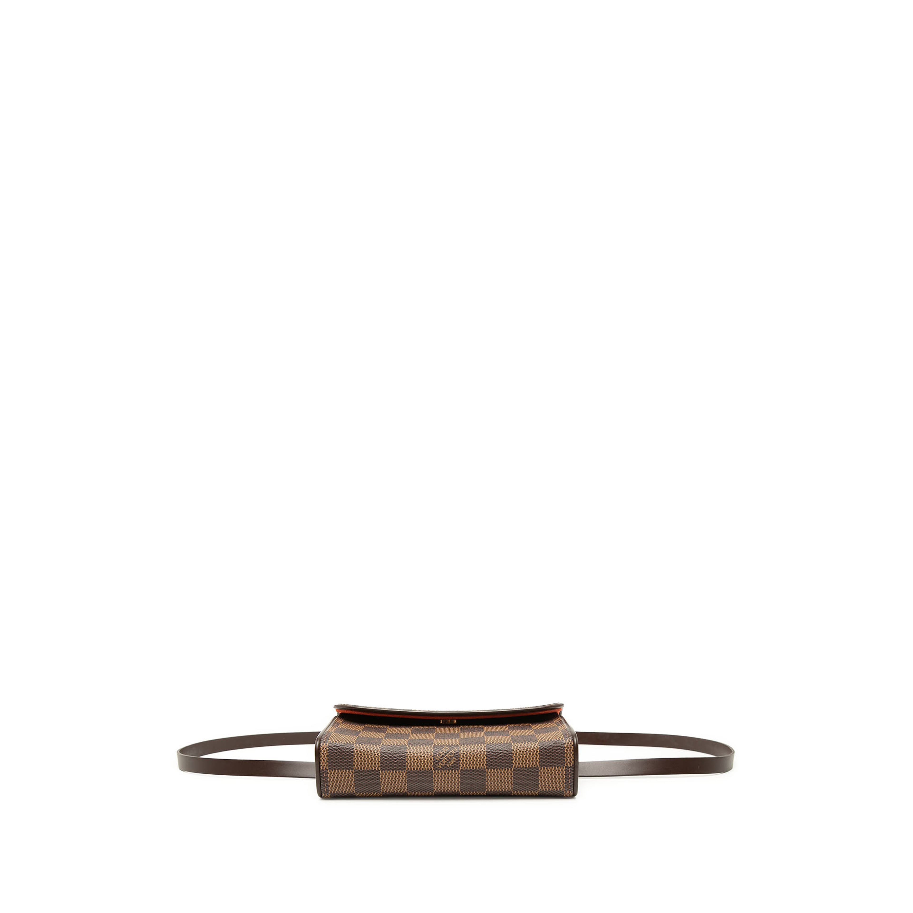 Louis Vuitton Damier Ebene Florentine Pochette, från Luxclusif, i färgen brown. Klicka för att öppna bilden i stort format