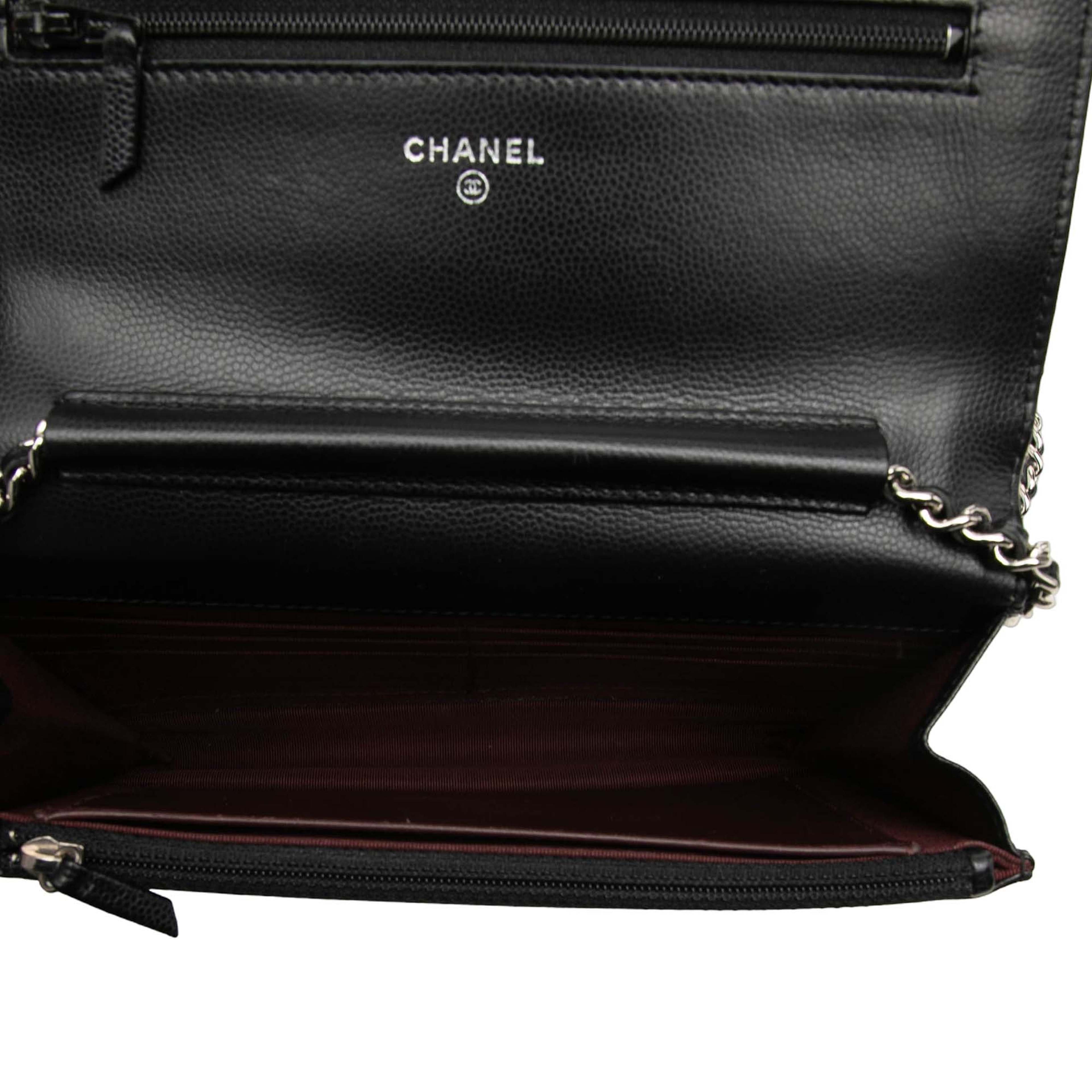 Chanel Cc Chevron Caviar Wallet On Chain, från Luxclusif, i färgen svart. Klicka för att öppna bilden i stort format