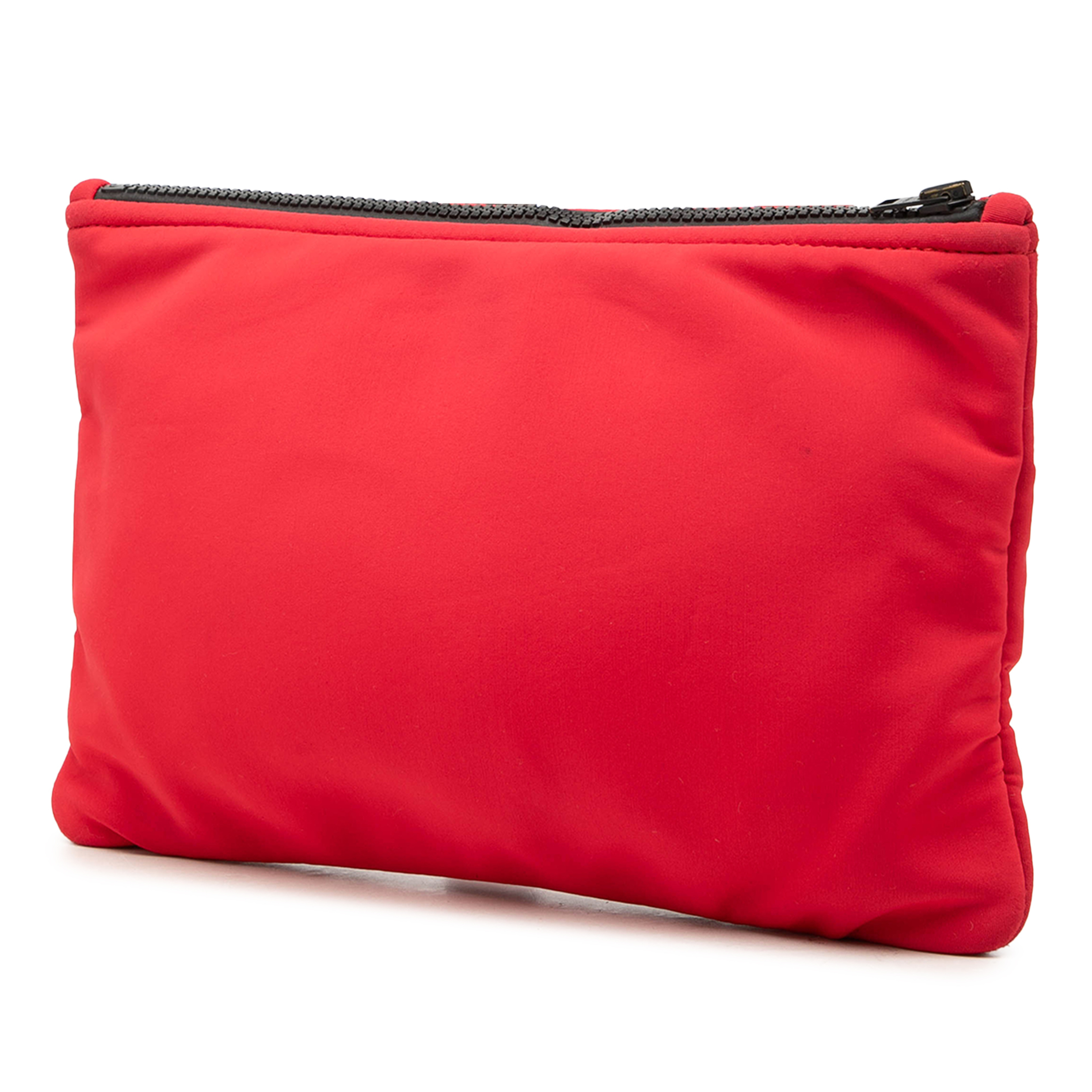 Hermès Medium Neoprene Neobain Case, från Luxclusif, i färgen röd. Klicka för att öppna bilden i stort format