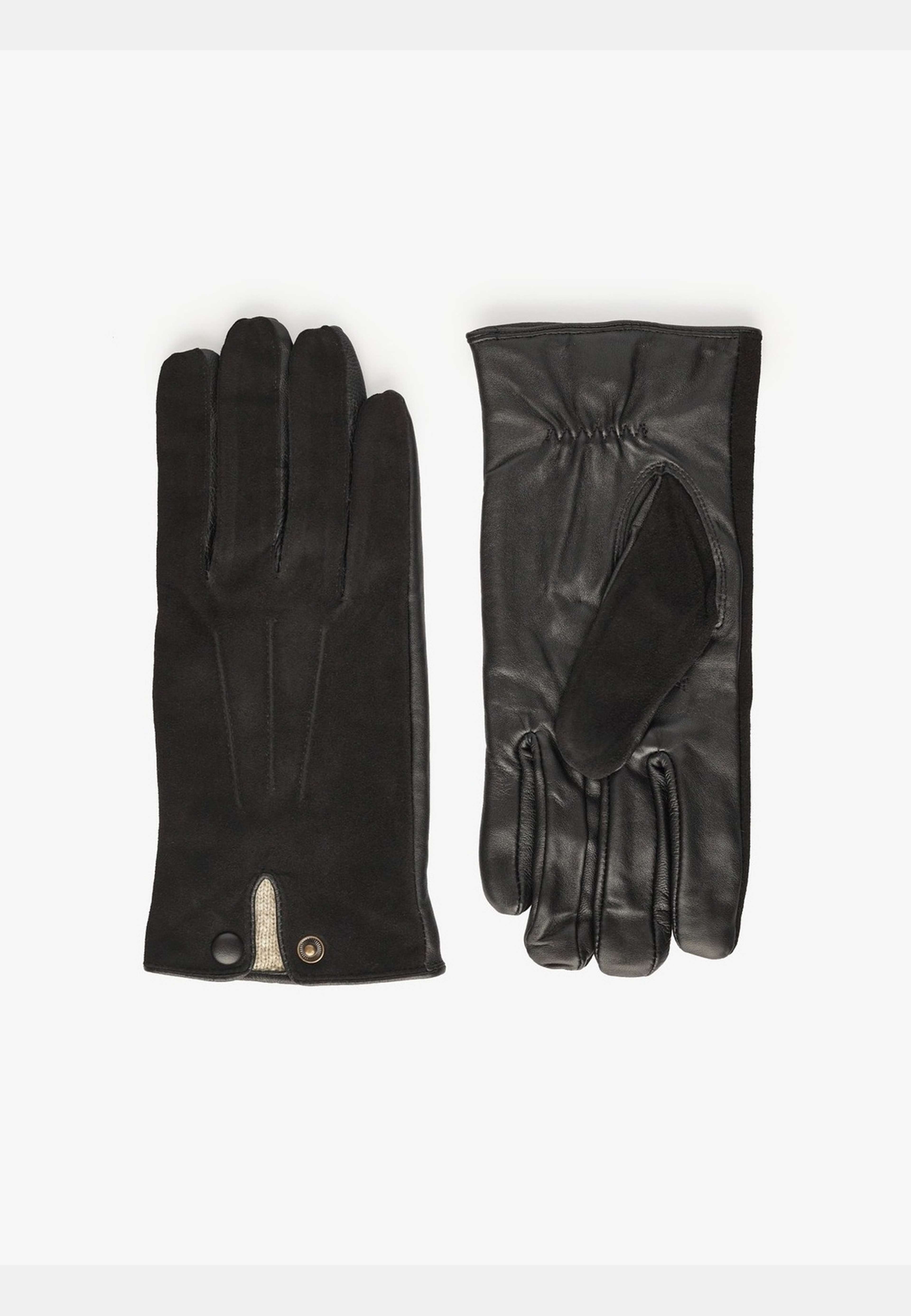 Suede Gloves Aspen, från John Henric, i färgen black. Klicka för att öppna bilden i stort format