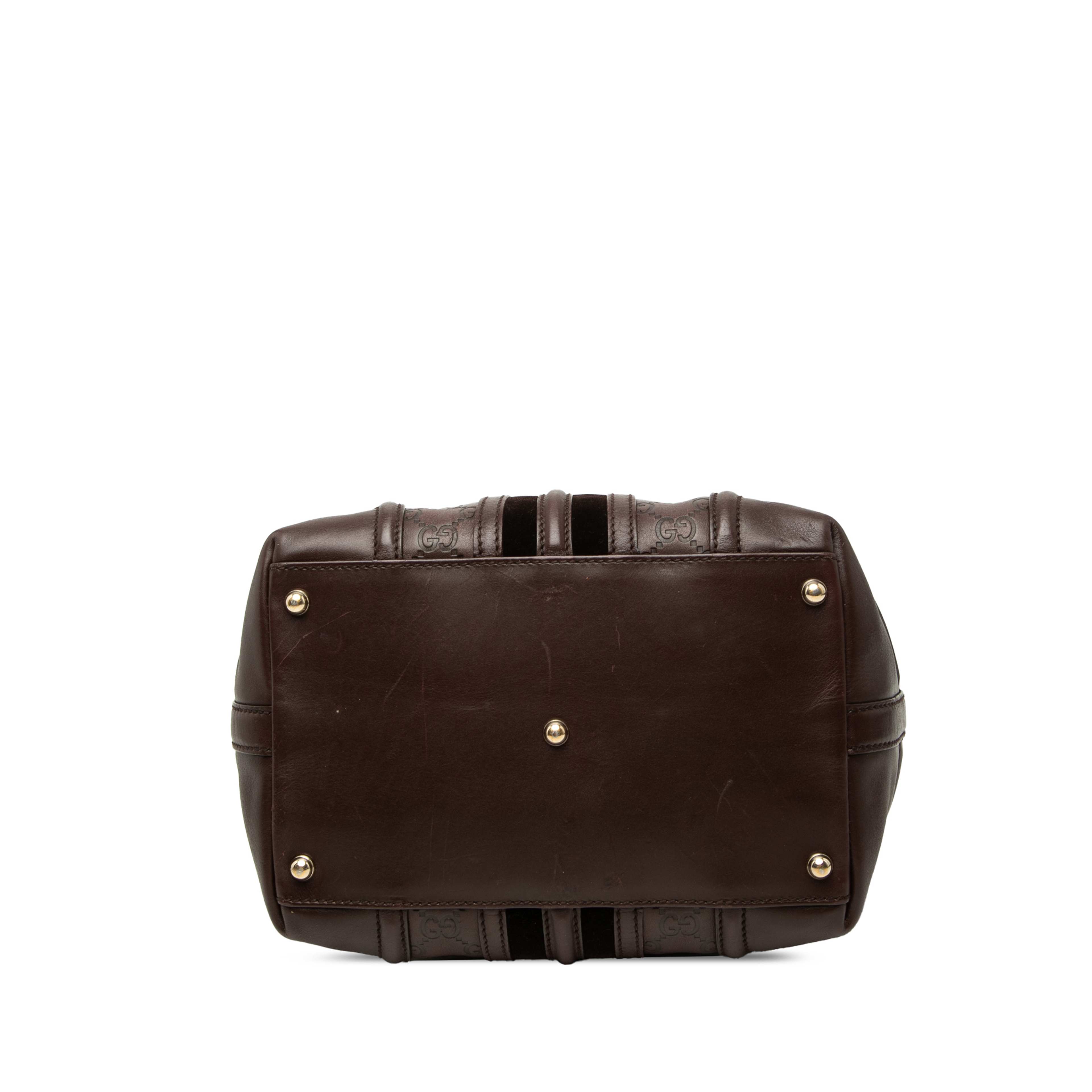 Gucci Guccissima Treasure Handbag, från Luxclusif, i färgen brun. Klicka för att öppna bilden i stort format