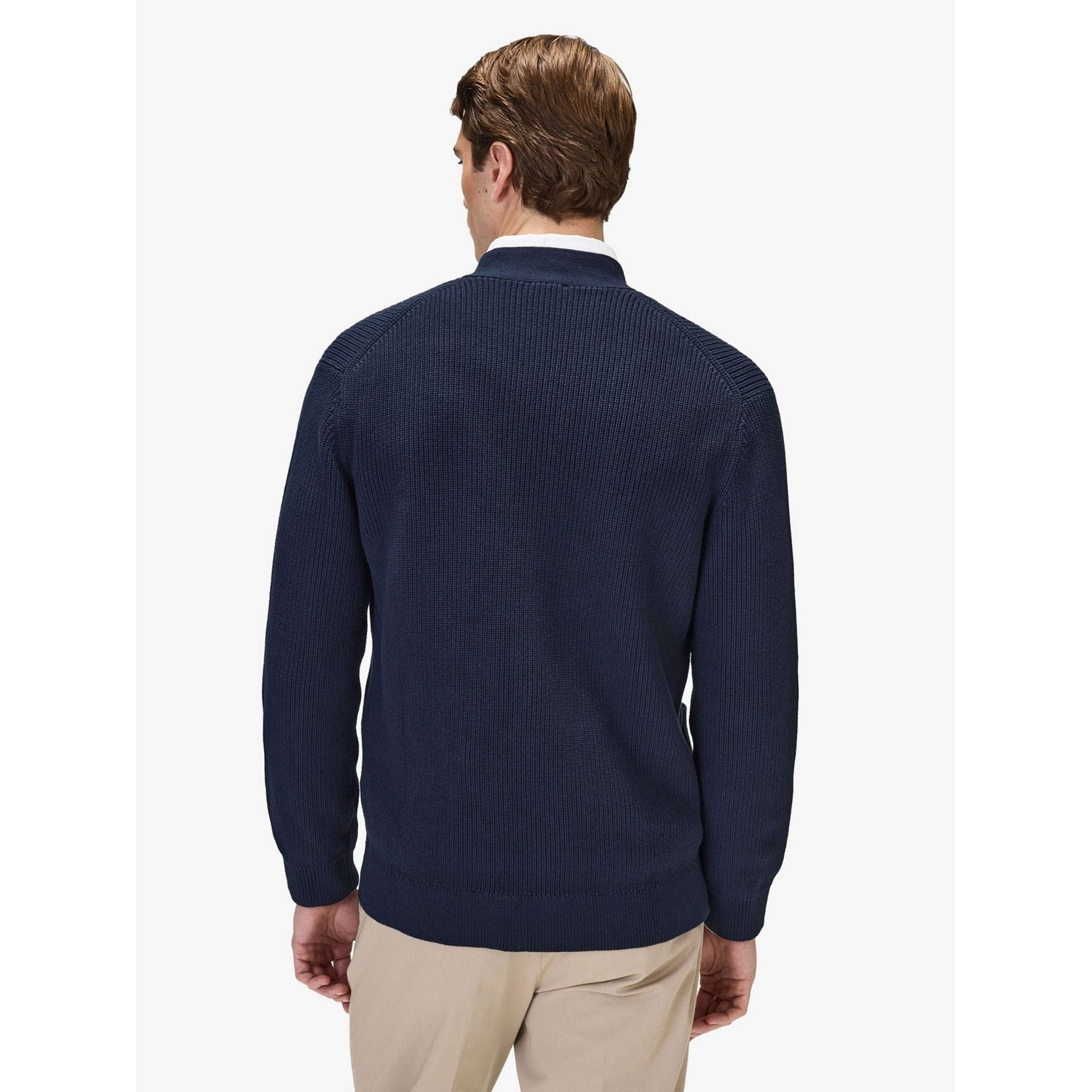 Cotton Rib Knitted Cardigan (elio)