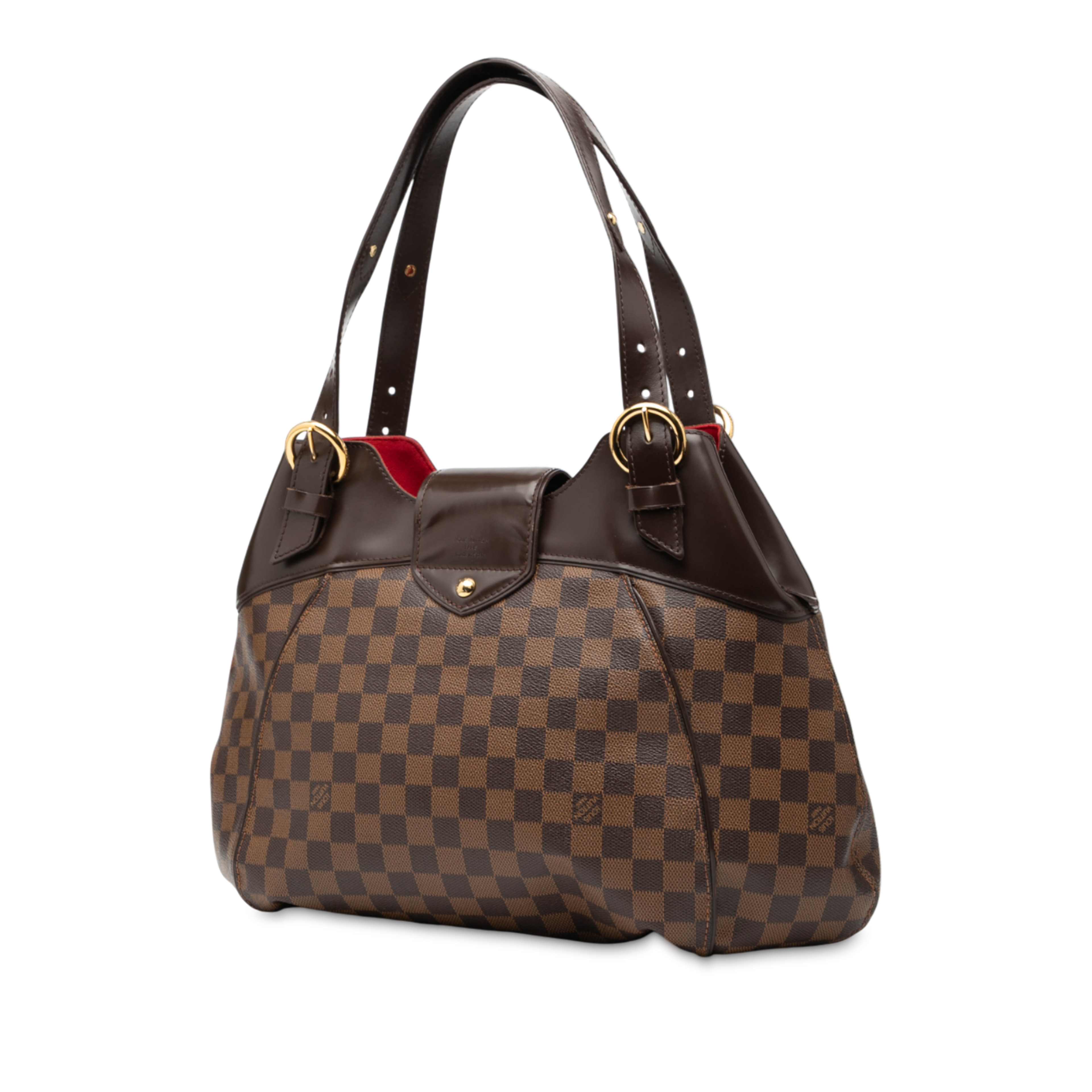 Louis Vuitton Damier Ebene Sistina Gm, från Luxclusif, i färgen brun. Klicka för att öppna bilden i stort format