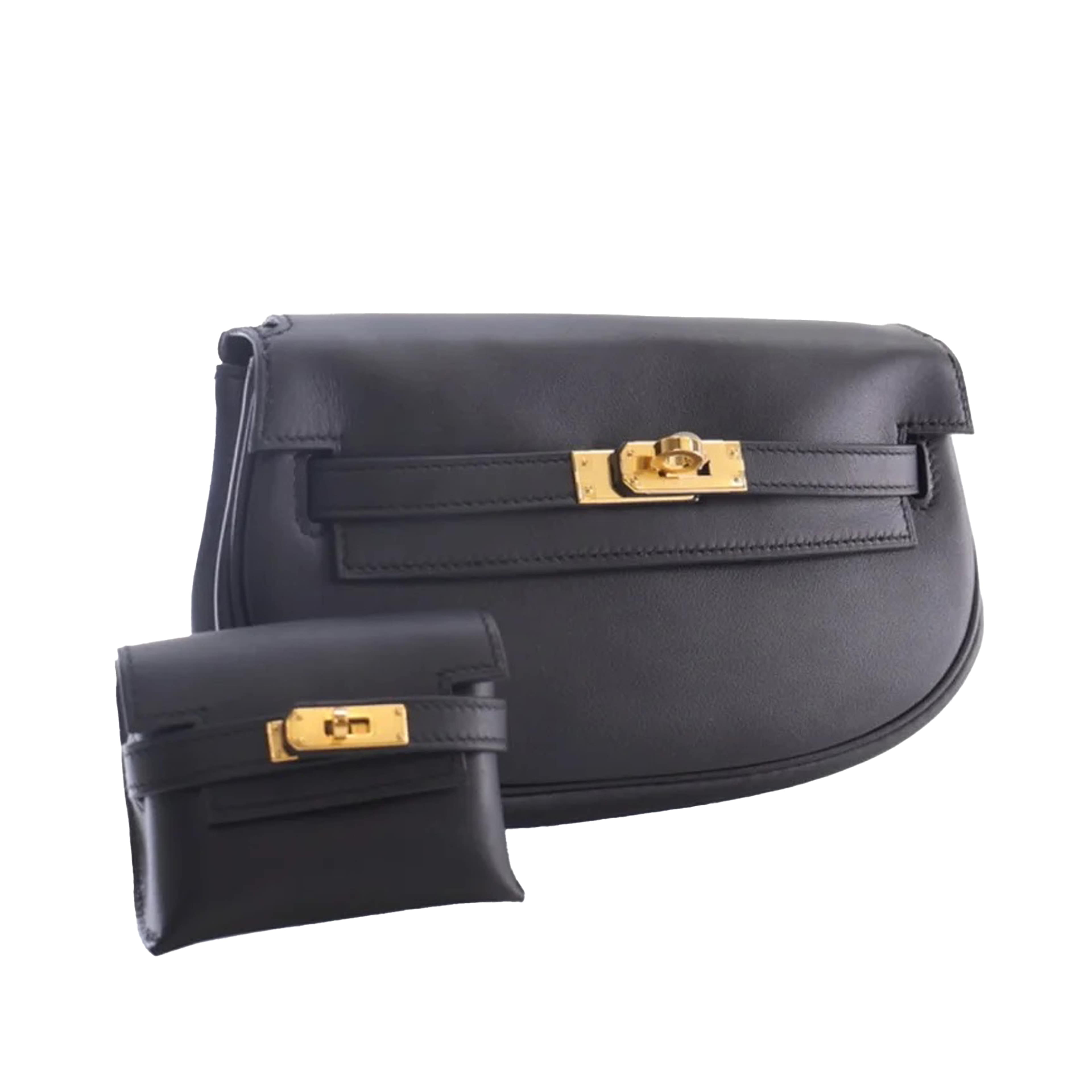 Hermès Swift Kelly Moove, från Luxclusif, i färgen black. Klicka för att öppna bilden i stort format