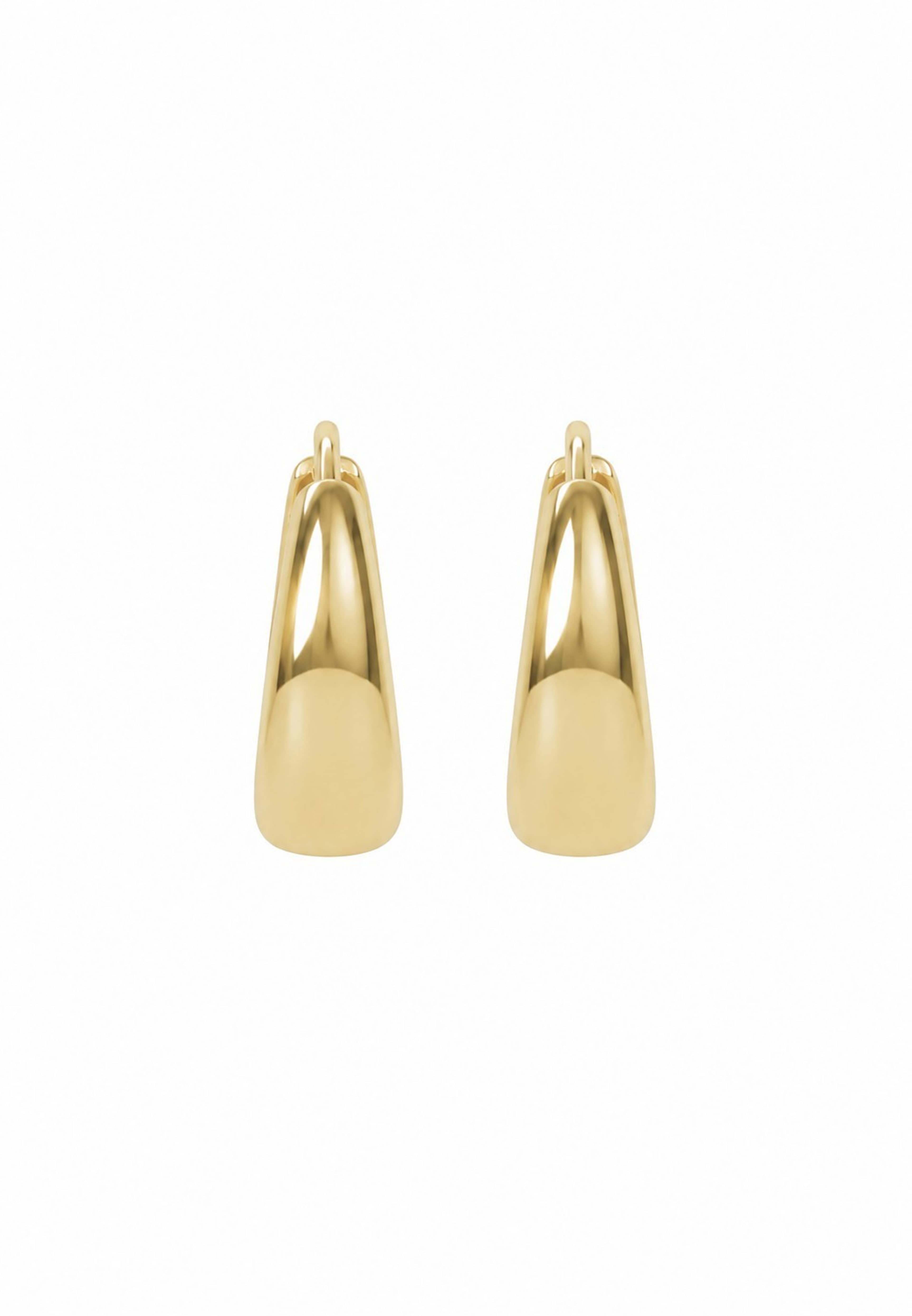 Union Honey Drop Ring Ear 20mm, från SNÖ of Sweden, i färgen plain g. Klicka för att öppna bilden i stort format
