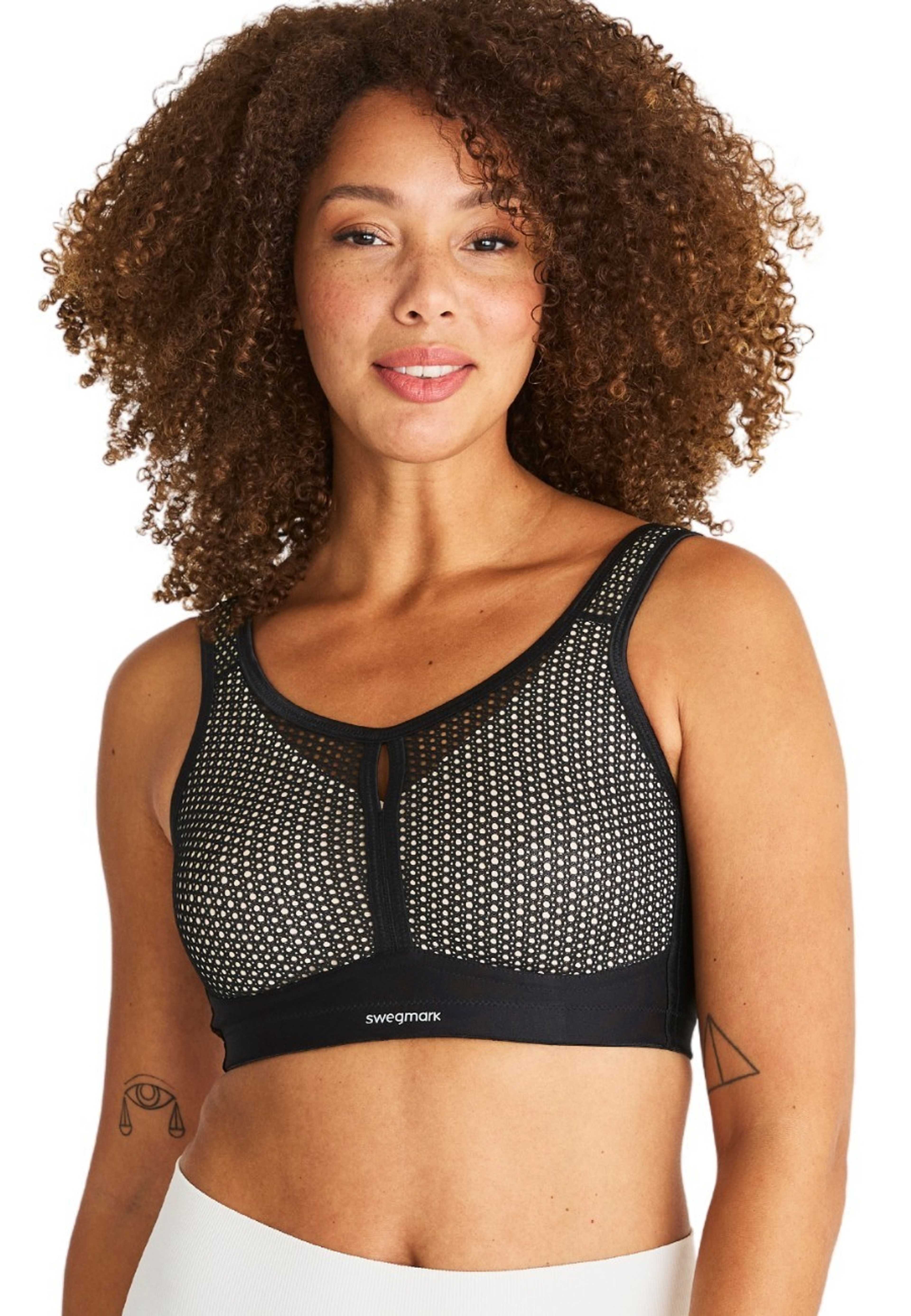 Net Impact Force Sport-bh, från Swegmark, i färgen black/beige. Klicka för att öppna bilden i stort format