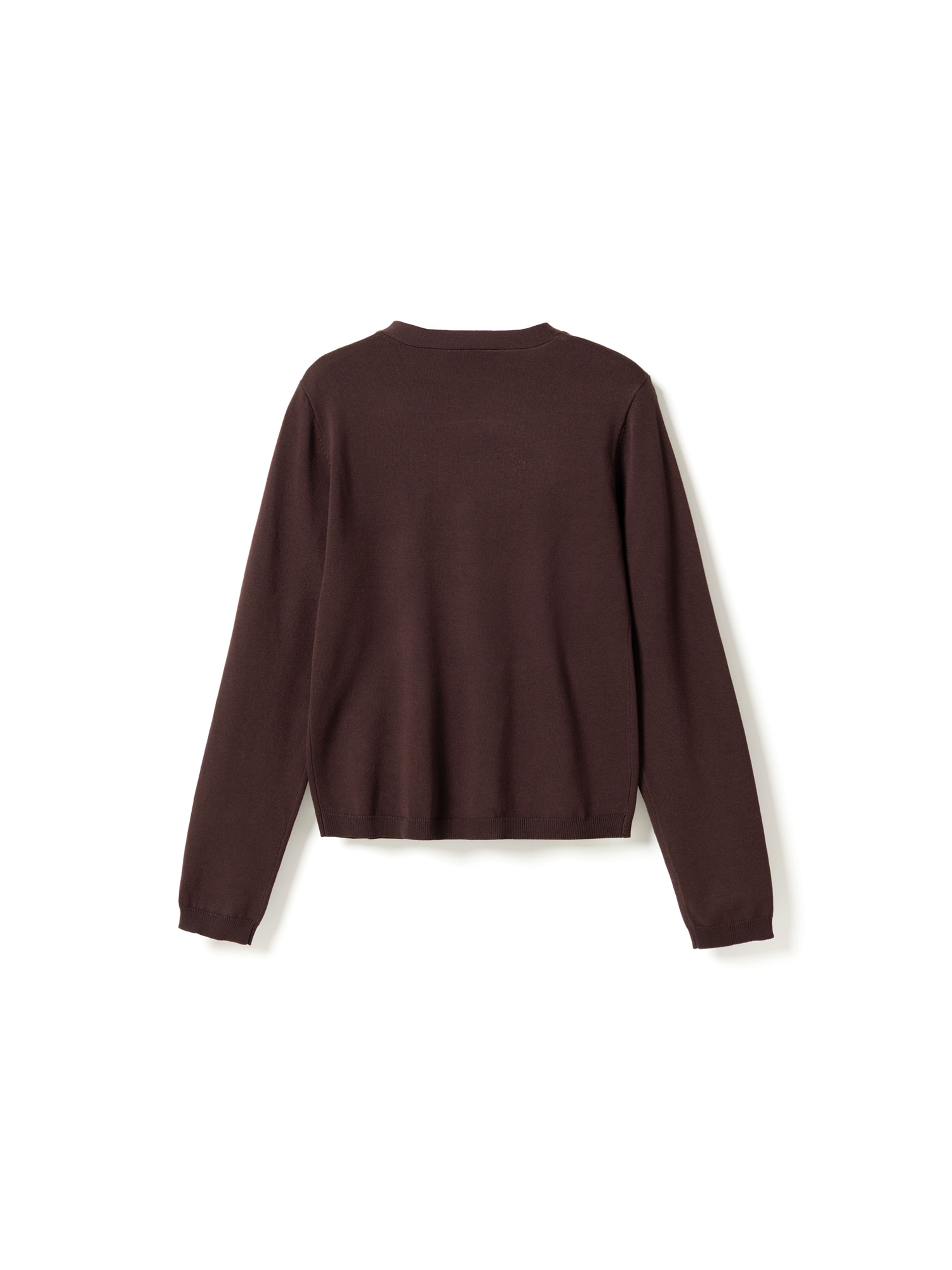 N-marg Knit Cardigan - Chocolate, från Noella, i färgen chocolate. Klicka för att öppna bilden i stort format