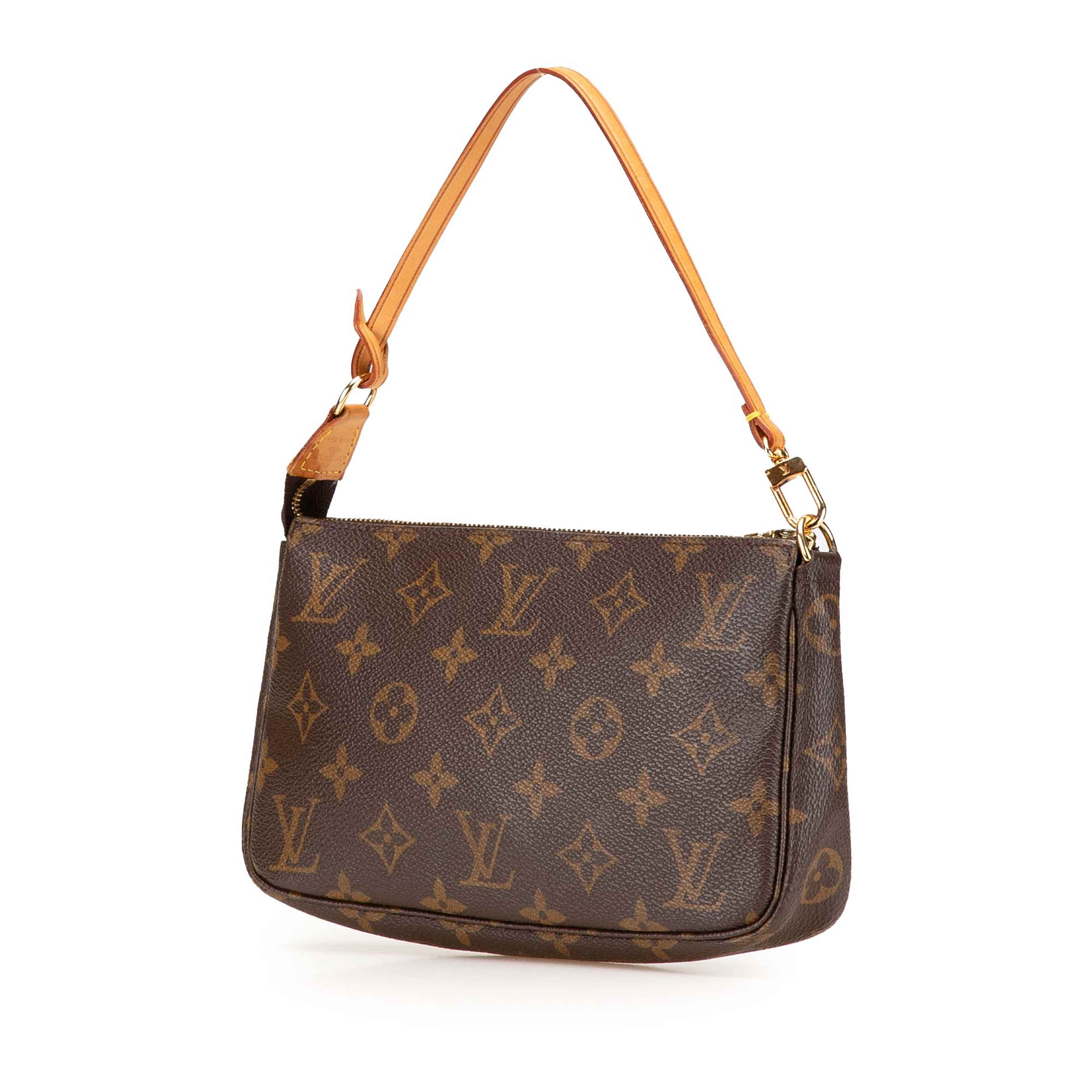 Louis Vuitton Monogram Pochette Accessoires, från Luxclusif, i färgen brown.