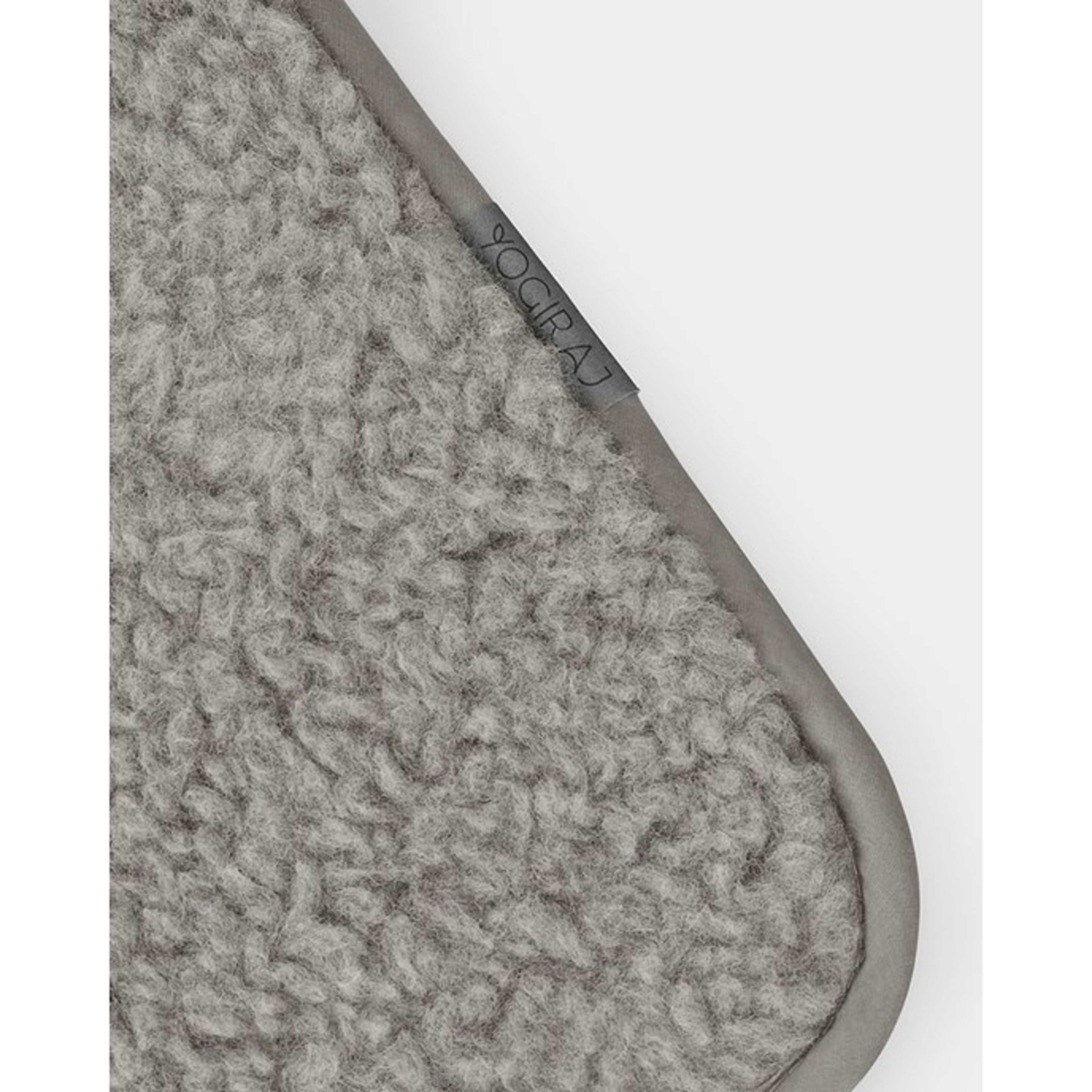 Yogamatta Ull Premium Wool Mat, Silver Grey, 90 X 200 Cm - Yogiraj