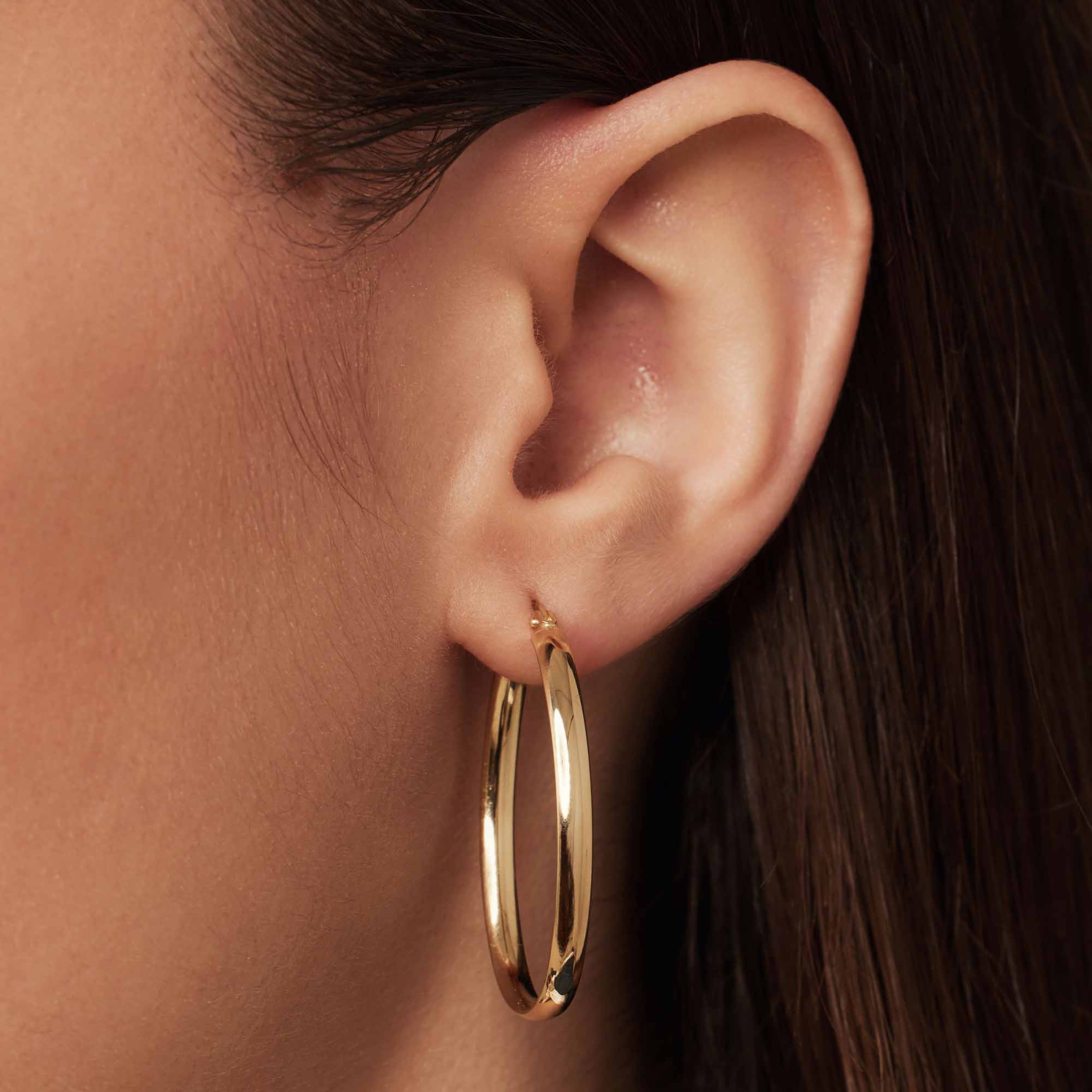 Rivoli 14 Karat Guld Creoler
