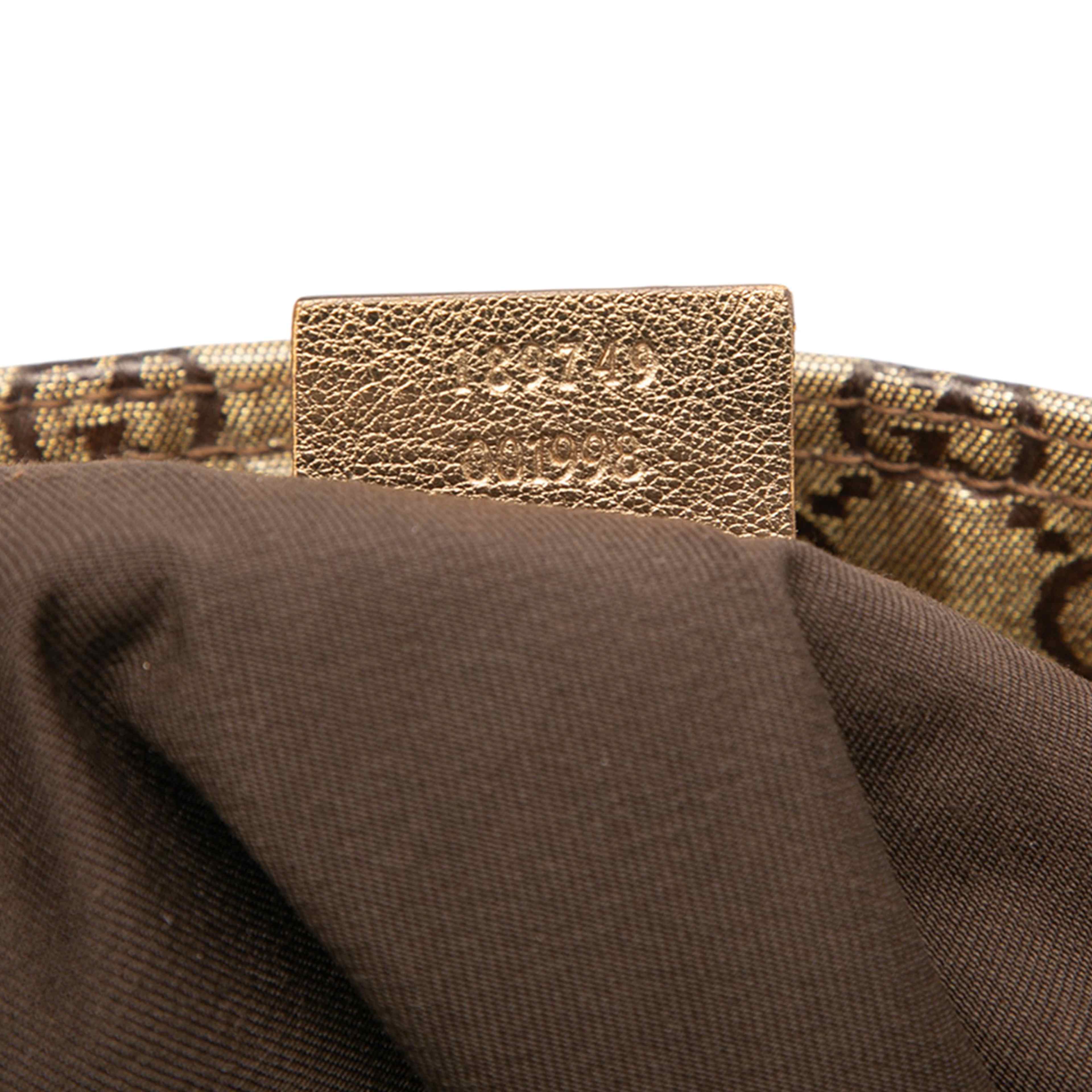 Gucci Gg Crystal Web Crossbody, från Luxclusif, i färgen brun. Klicka för att öppna bilden i stort format