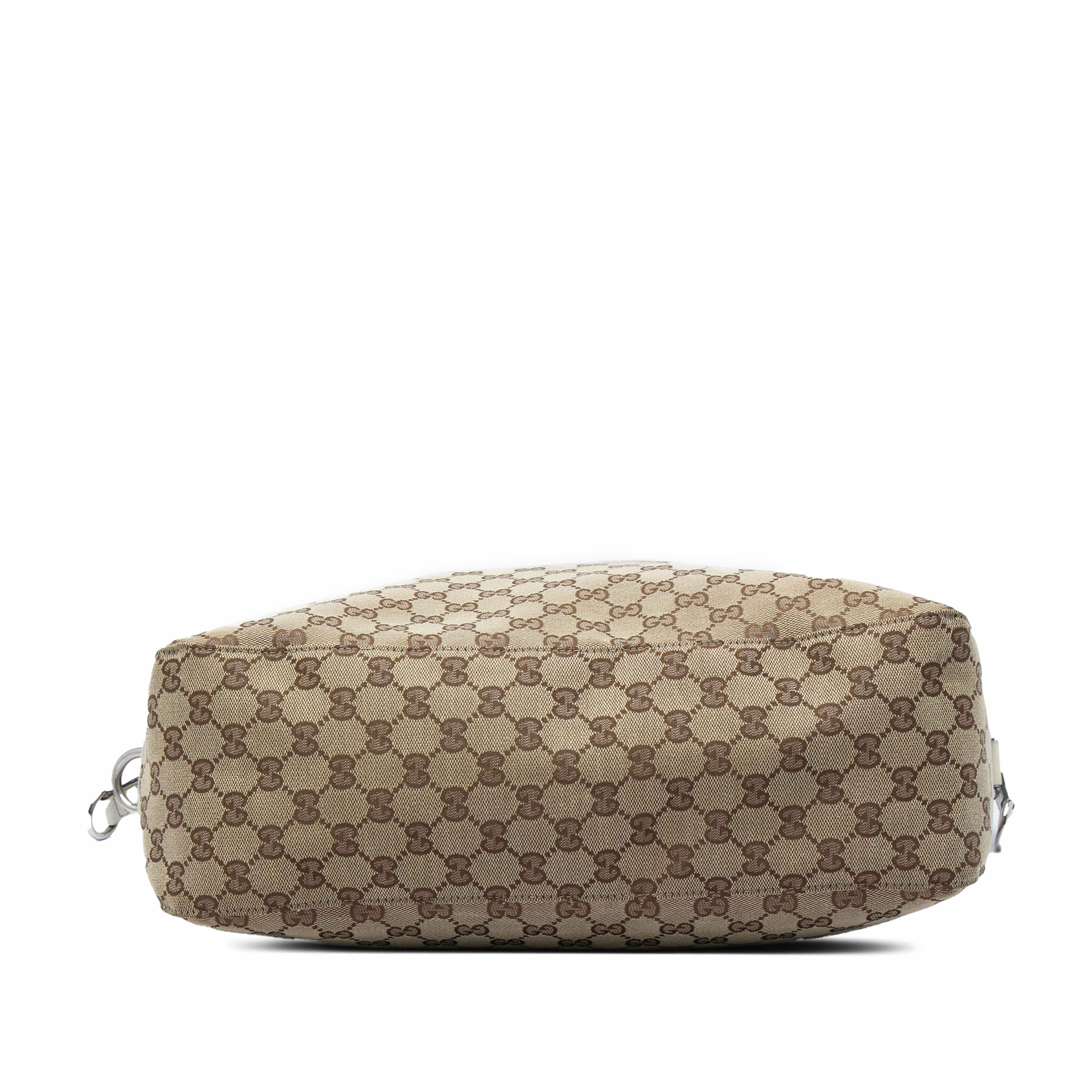 Gucci Gg Canvas Icon Bit Satchel, från Luxclusif, i färgen beige. Klicka för att öppna bilden i stort format