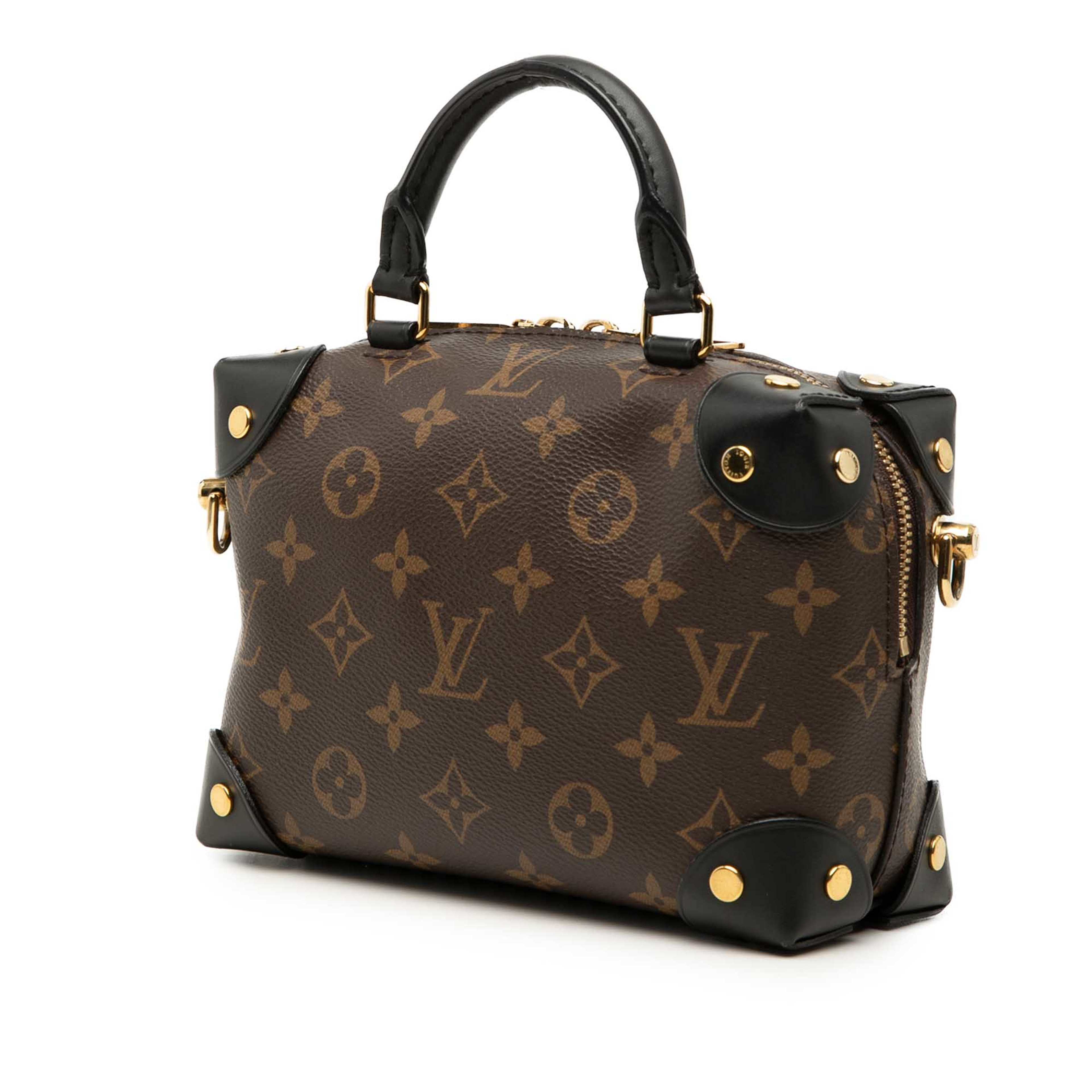 Louis Vuitton Monogram Petite Malle Souple, från Luxclusif, i färgen brun. Klicka för att öppna bilden i stort format