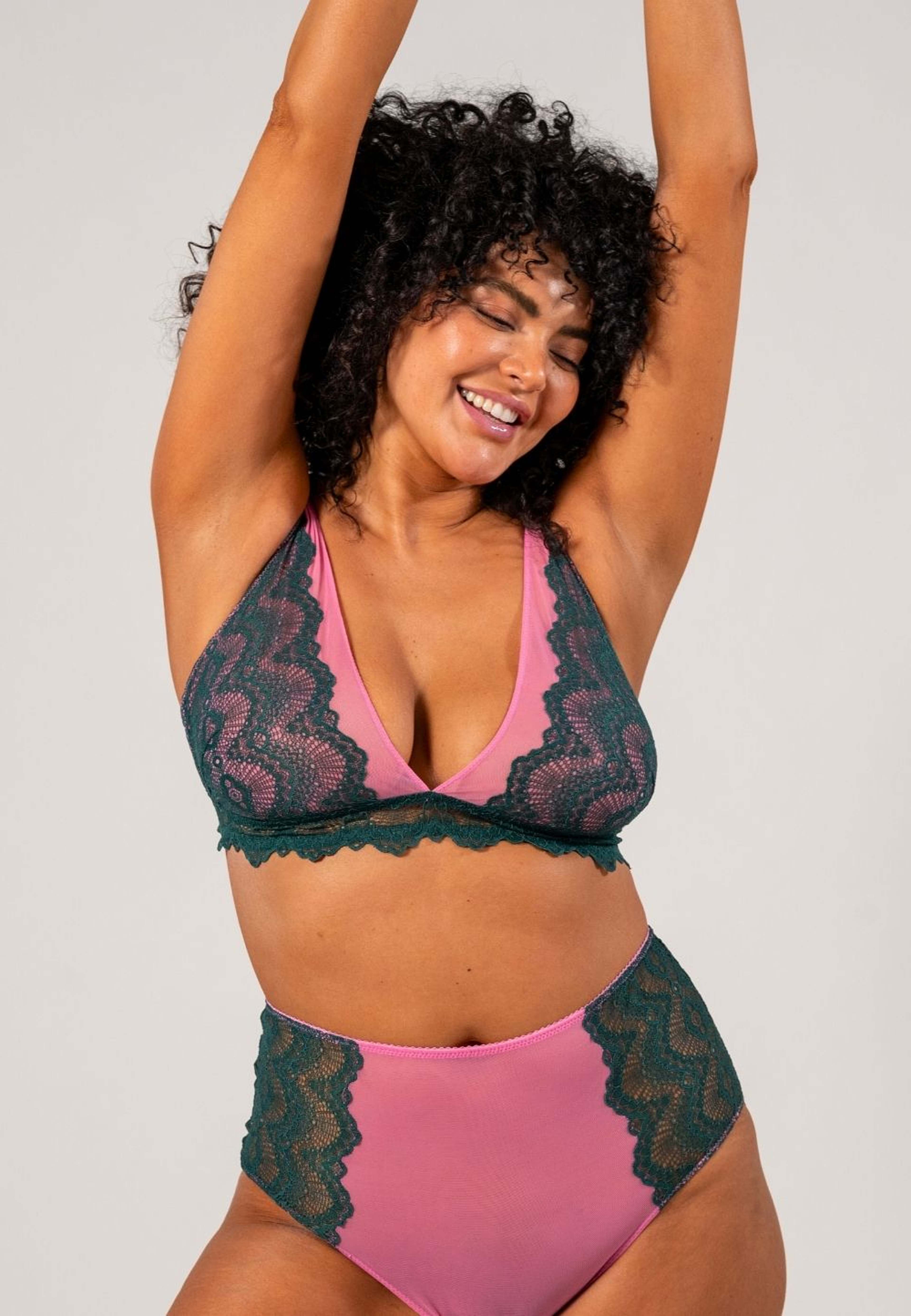 Lace Mesh Plunge Bralette