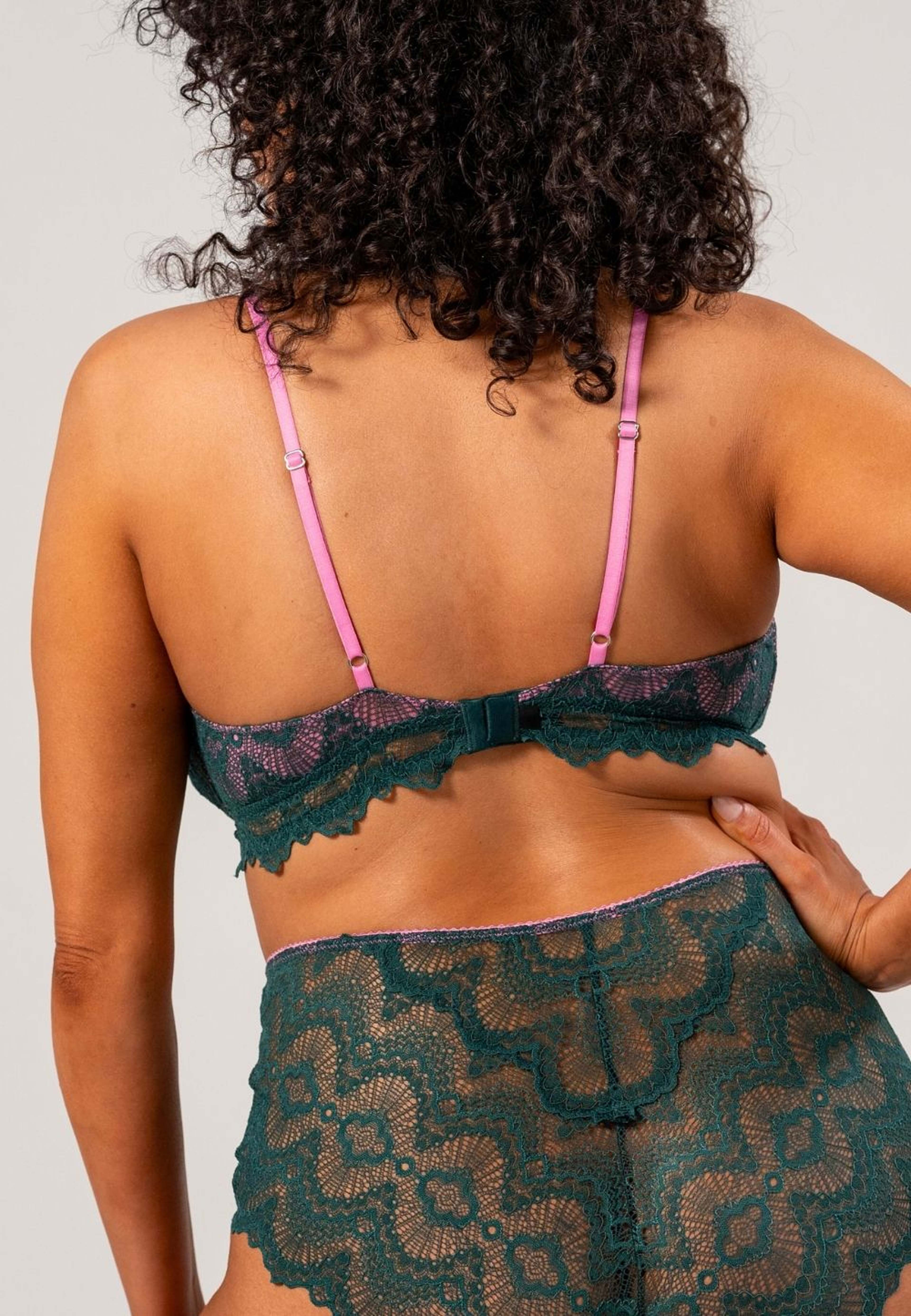 Lace Mesh Plunge Bralette