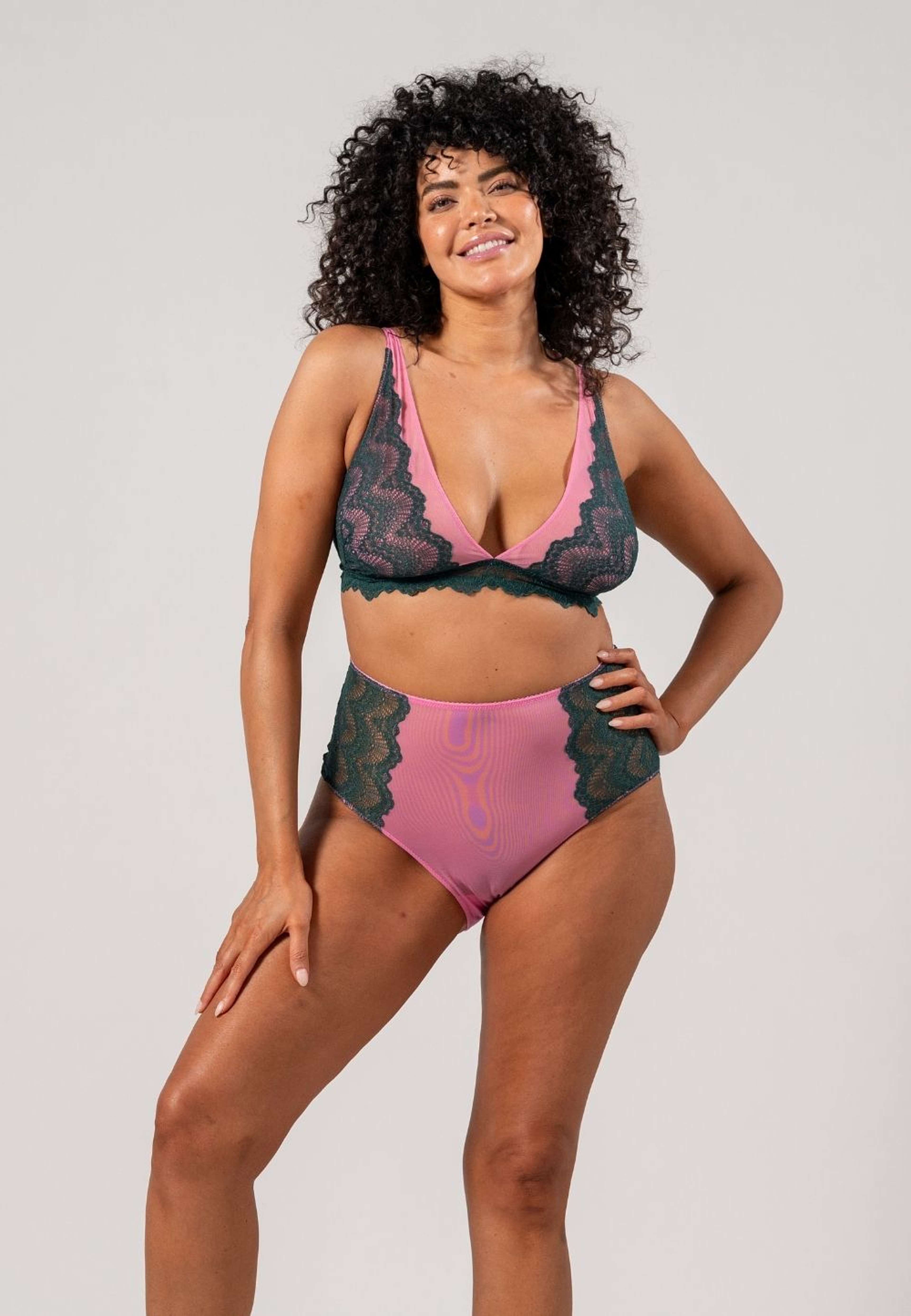 Lace Mesh Plunge Bralette