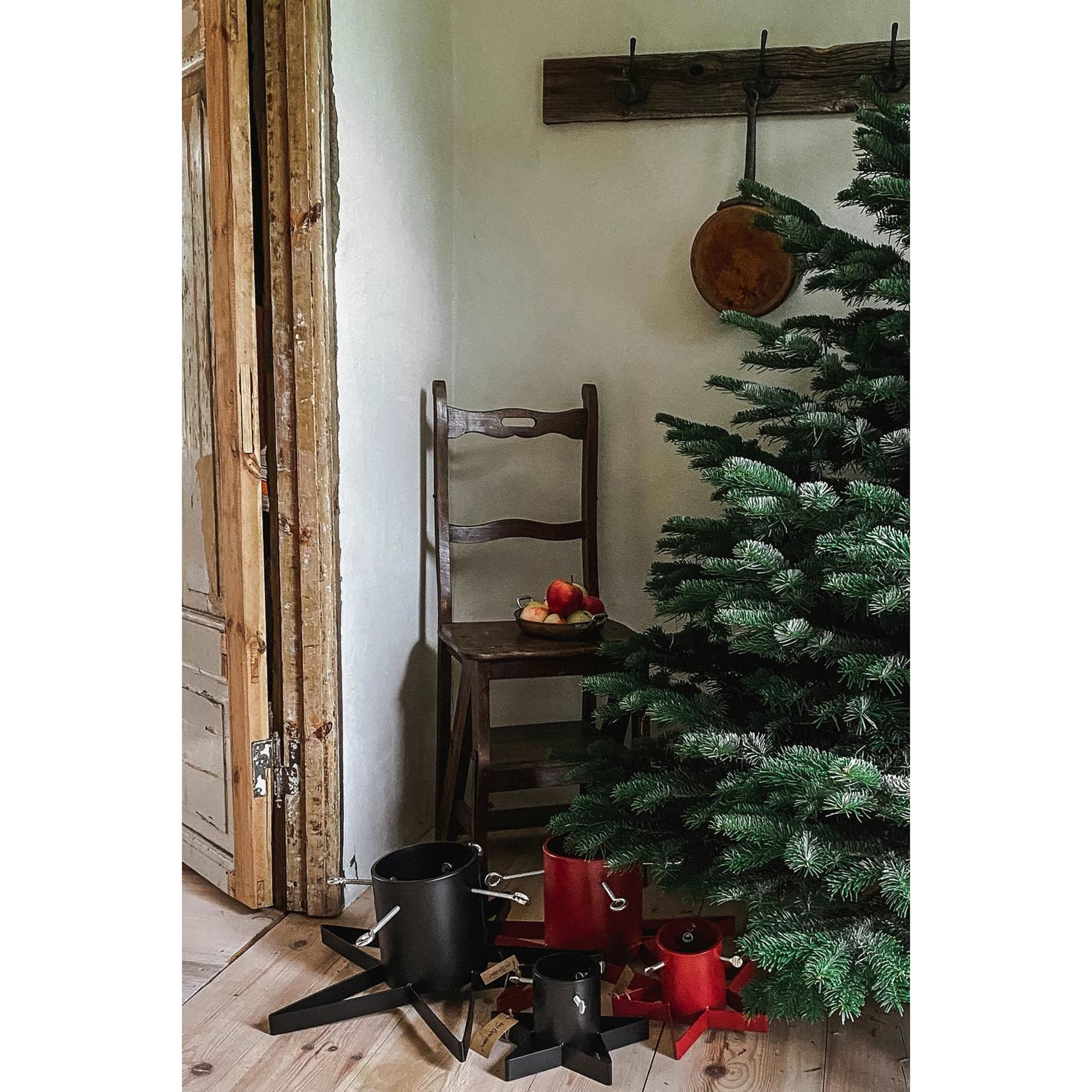 Julgransfot Stand Star, från by Benson, i färgen svart. Klicka för att öppna bilden i stort format