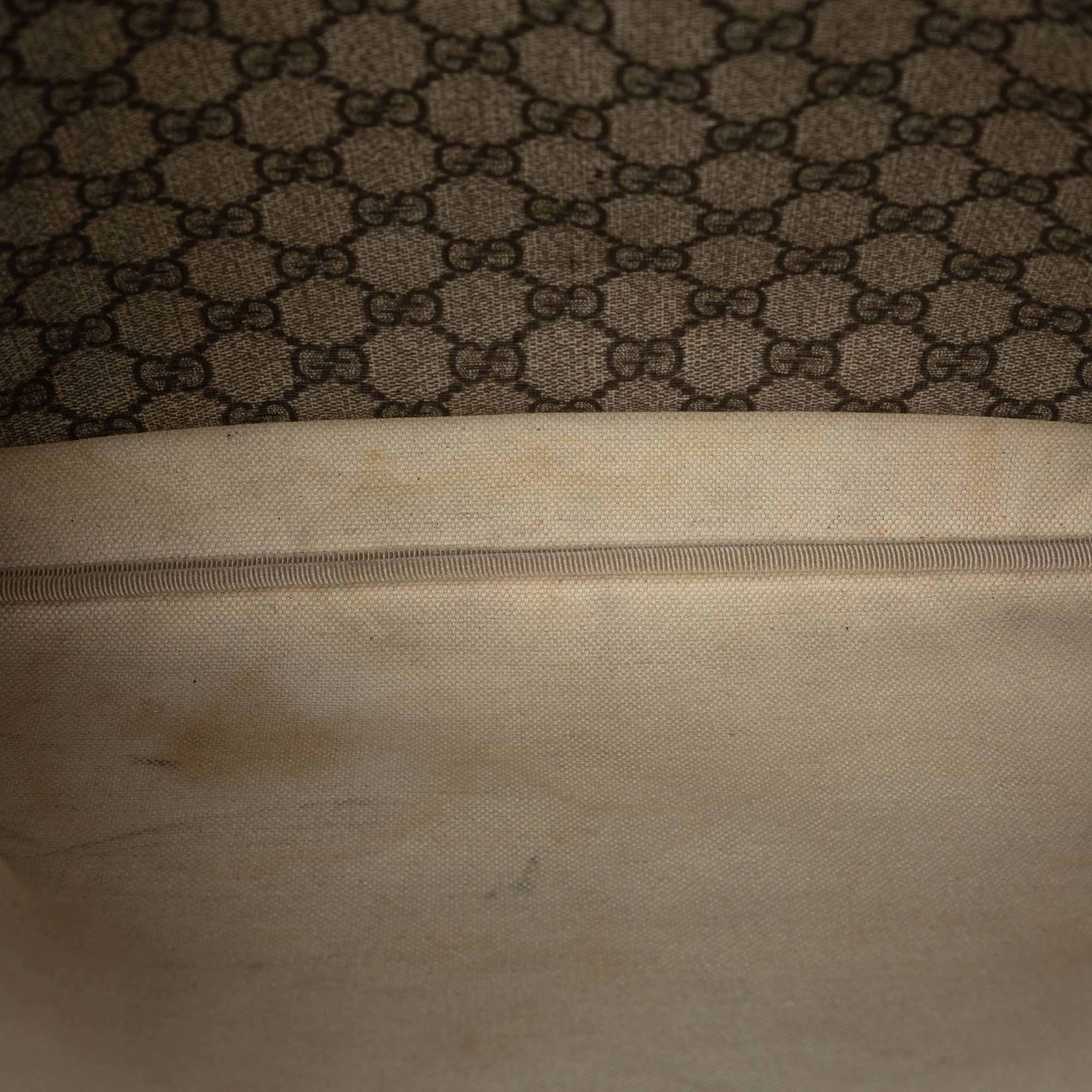 Gucci Gg Supreme Web Crossbody, från Luxclusif, i färgen beige. Klicka för att öppna bilden i stort format