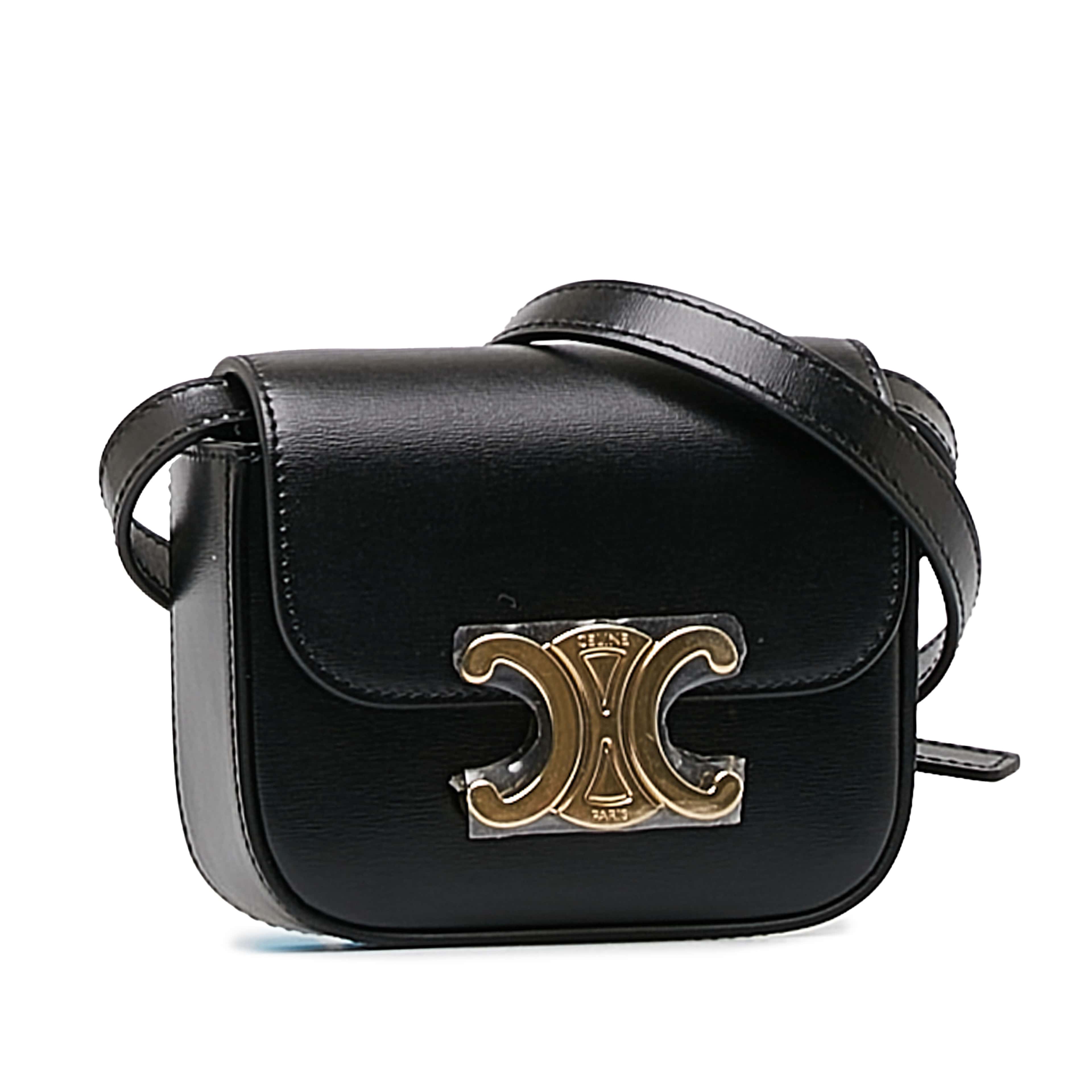 Celine Mini Calfskin Triomphe Crossbody