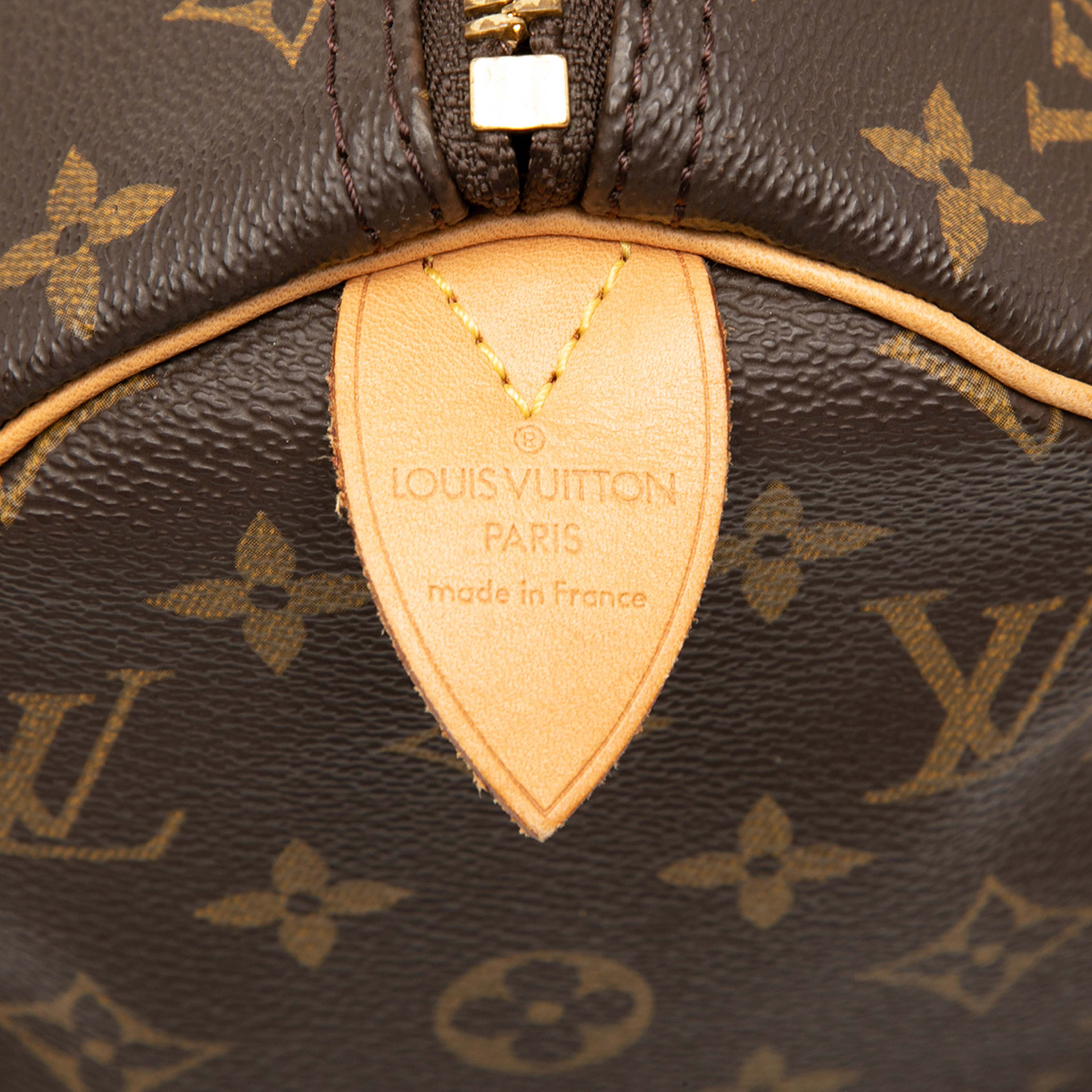 Louis Vuitton Monogram Keepall 45, från Luxclusif, i färgen brown. Klicka för att öppna bilden i stort format