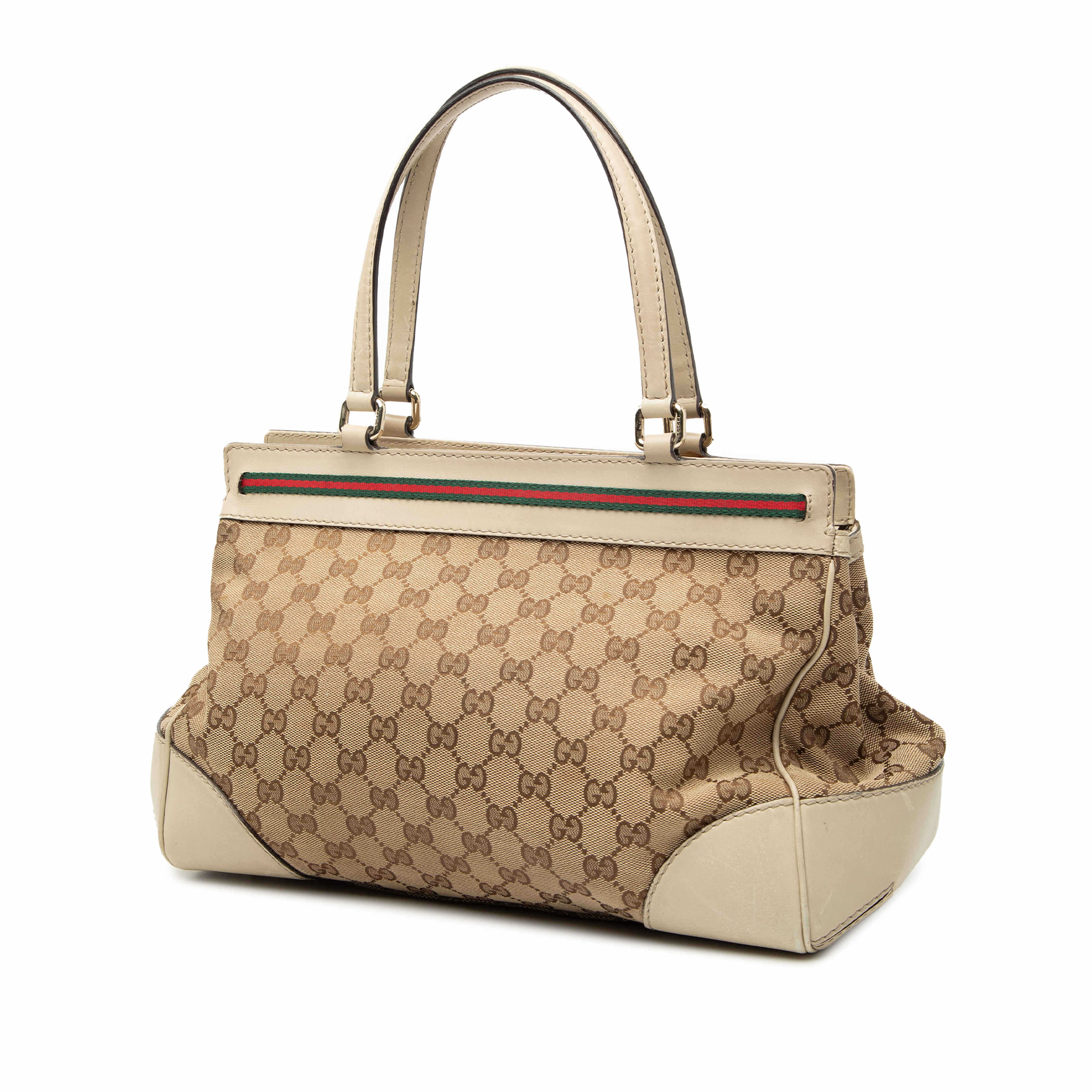 Gucci Gg Canvas Mayfair Tote, från Luxclusif, i färgen beige. Klicka för att öppna bilden i stort format