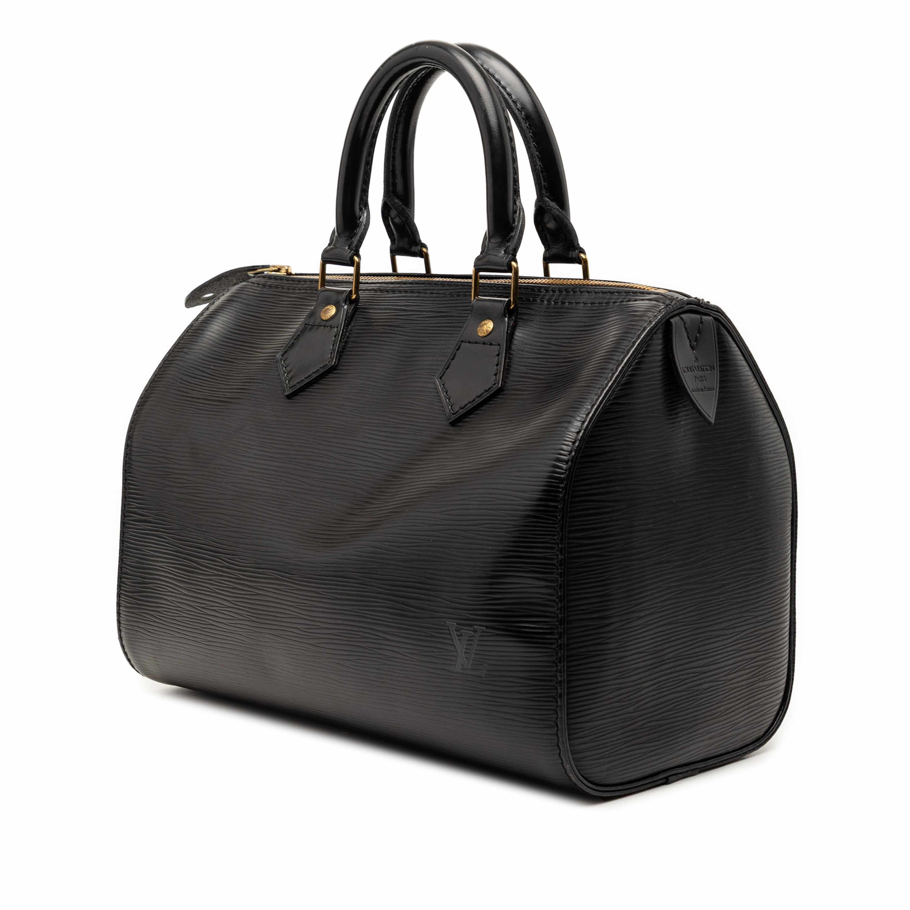 Louis Vuitton Epi Speedy 25, från Luxclusif, i färgen black. Klicka för att öppna bilden i stort format