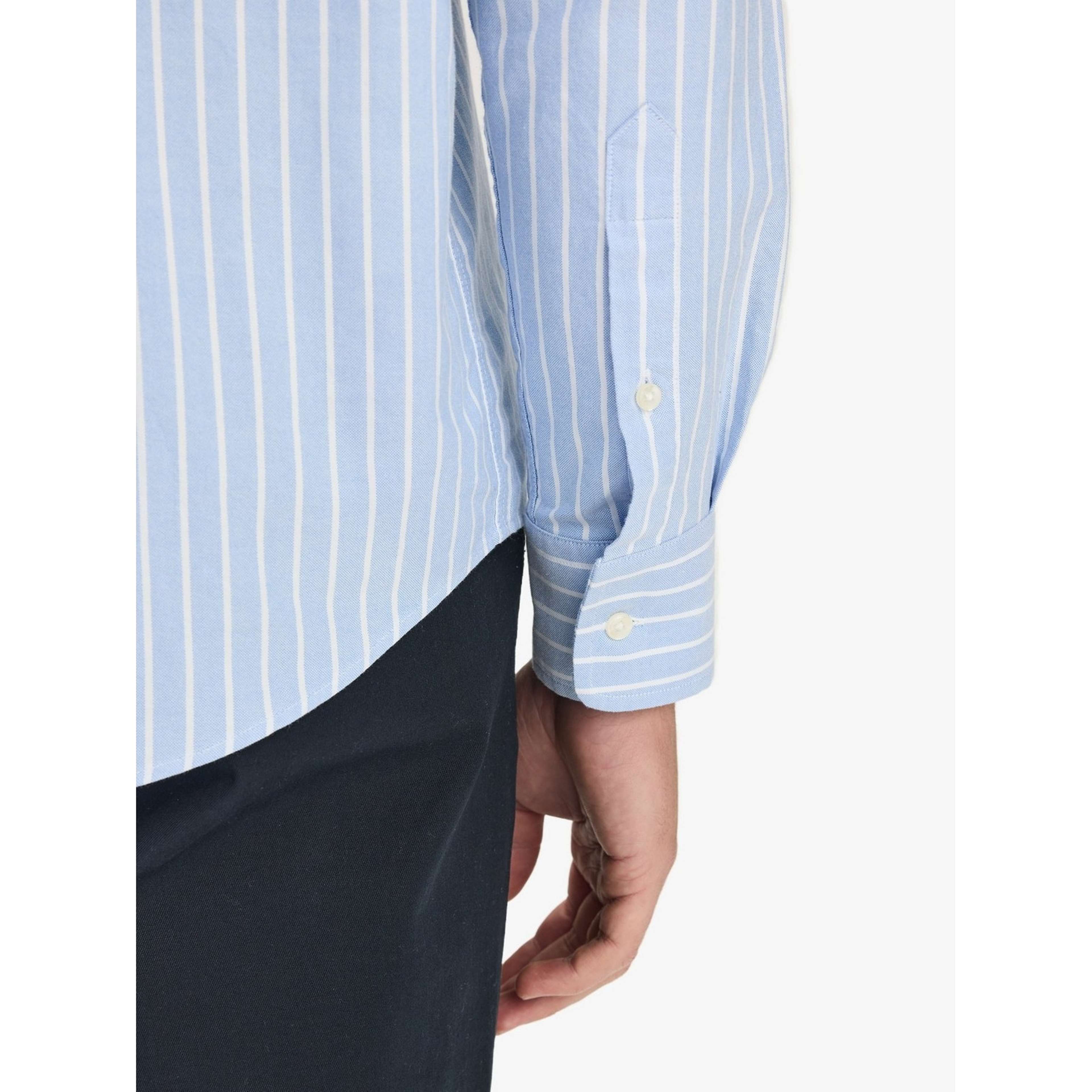Cotton Striped Casual Oxford Shirt (joe)