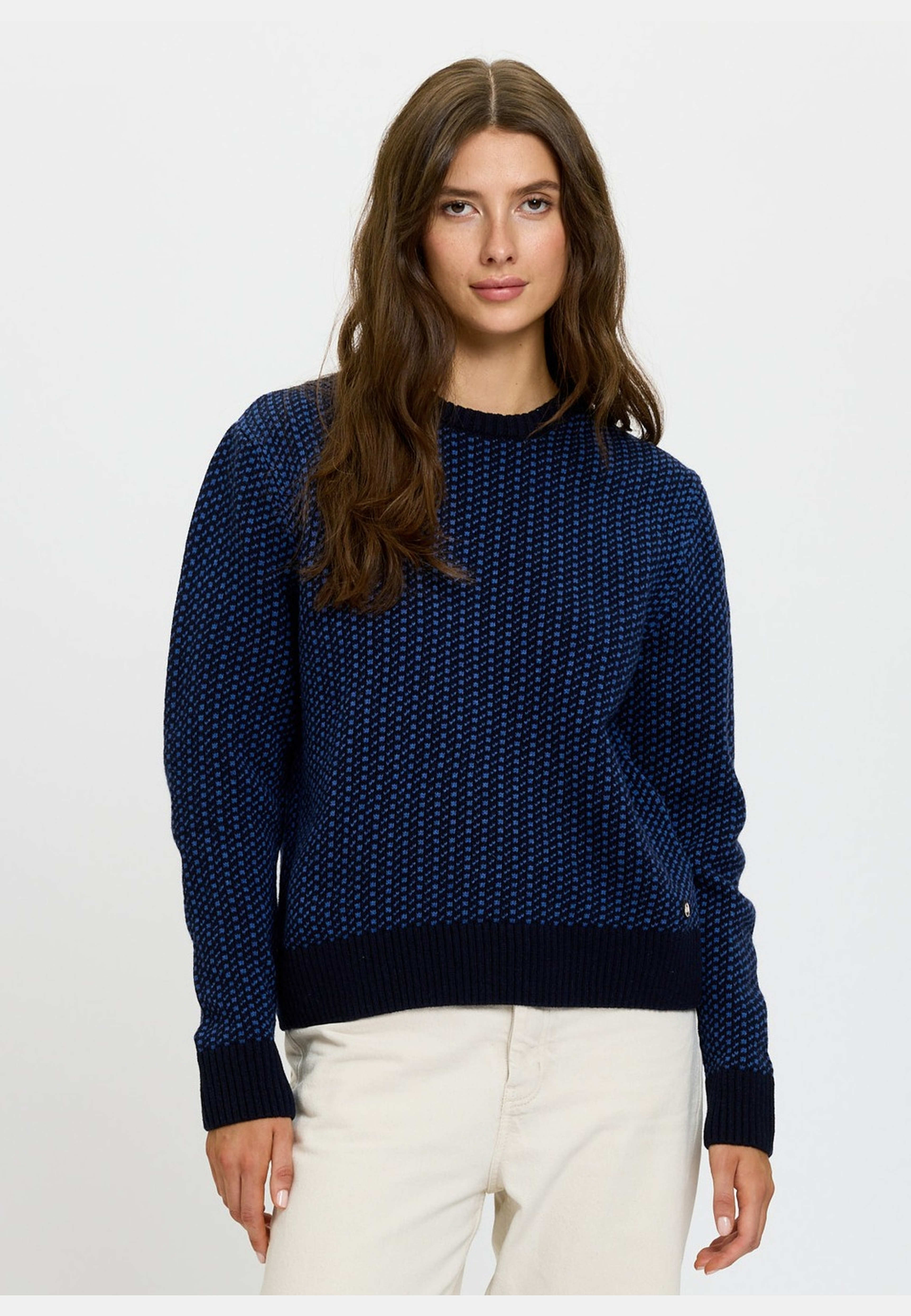 Olga Stickad Marinblå, från emmamalena, i färgen marinblå. Klicka för att öppna bilden i stort format