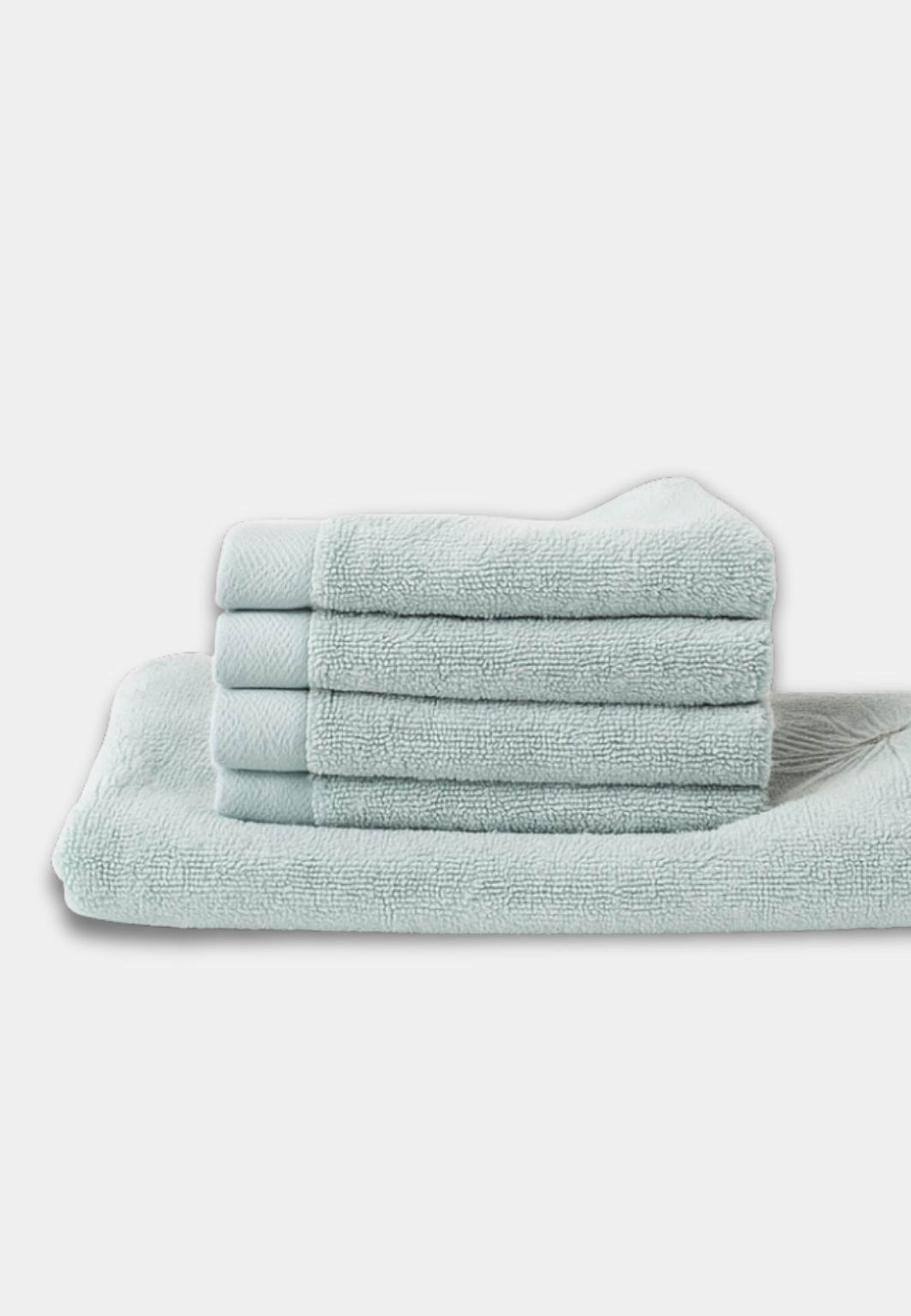 Fluffy Habits - Ansiktshandduk 30x30cm, Set Of 4, från Home of ESS, i färgen green. Klicka för att öppna bilden i stort format