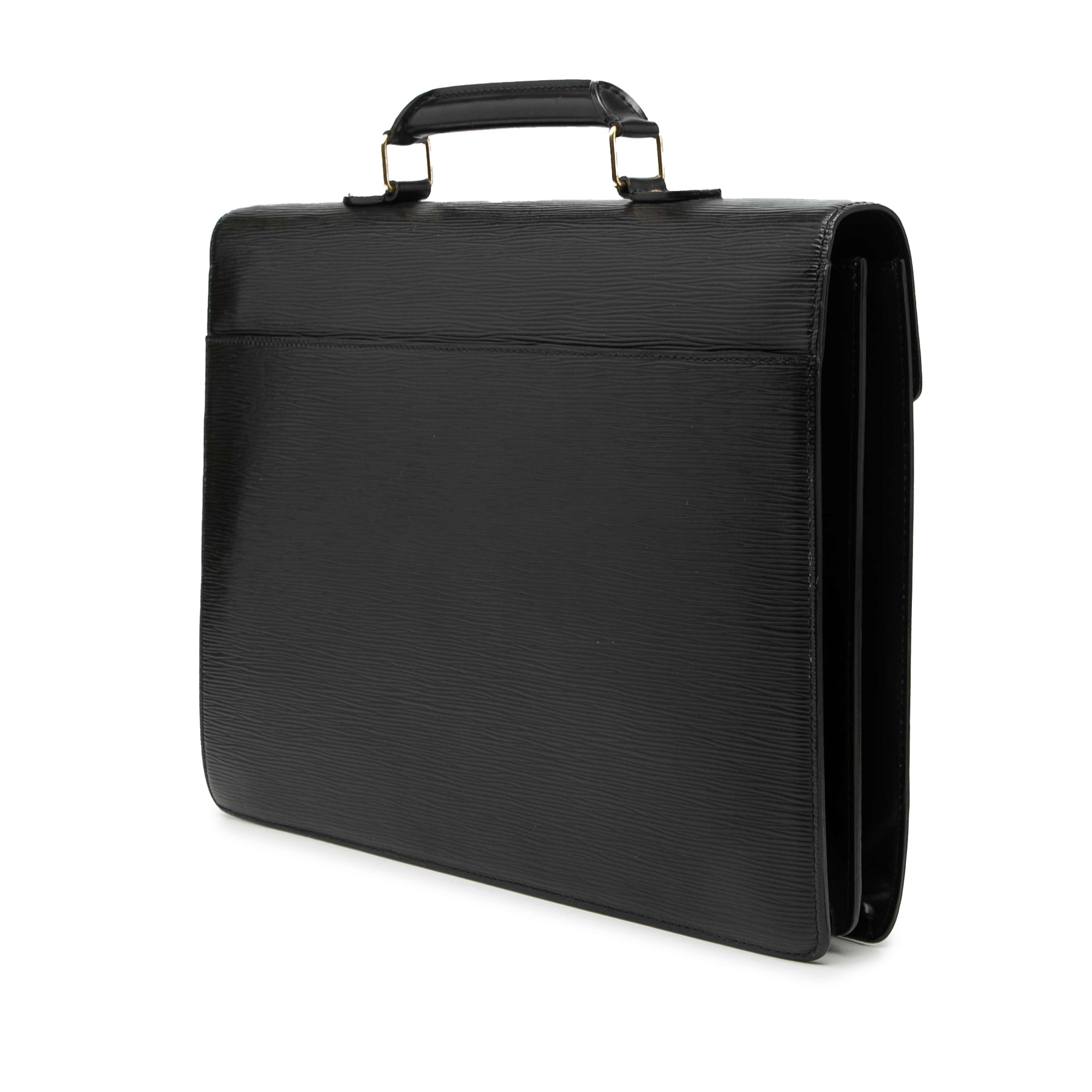 Louis Vuitton Epi Serviette Conseiller, från Luxclusif, i färgen black. Klicka för att öppna bilden i stort format