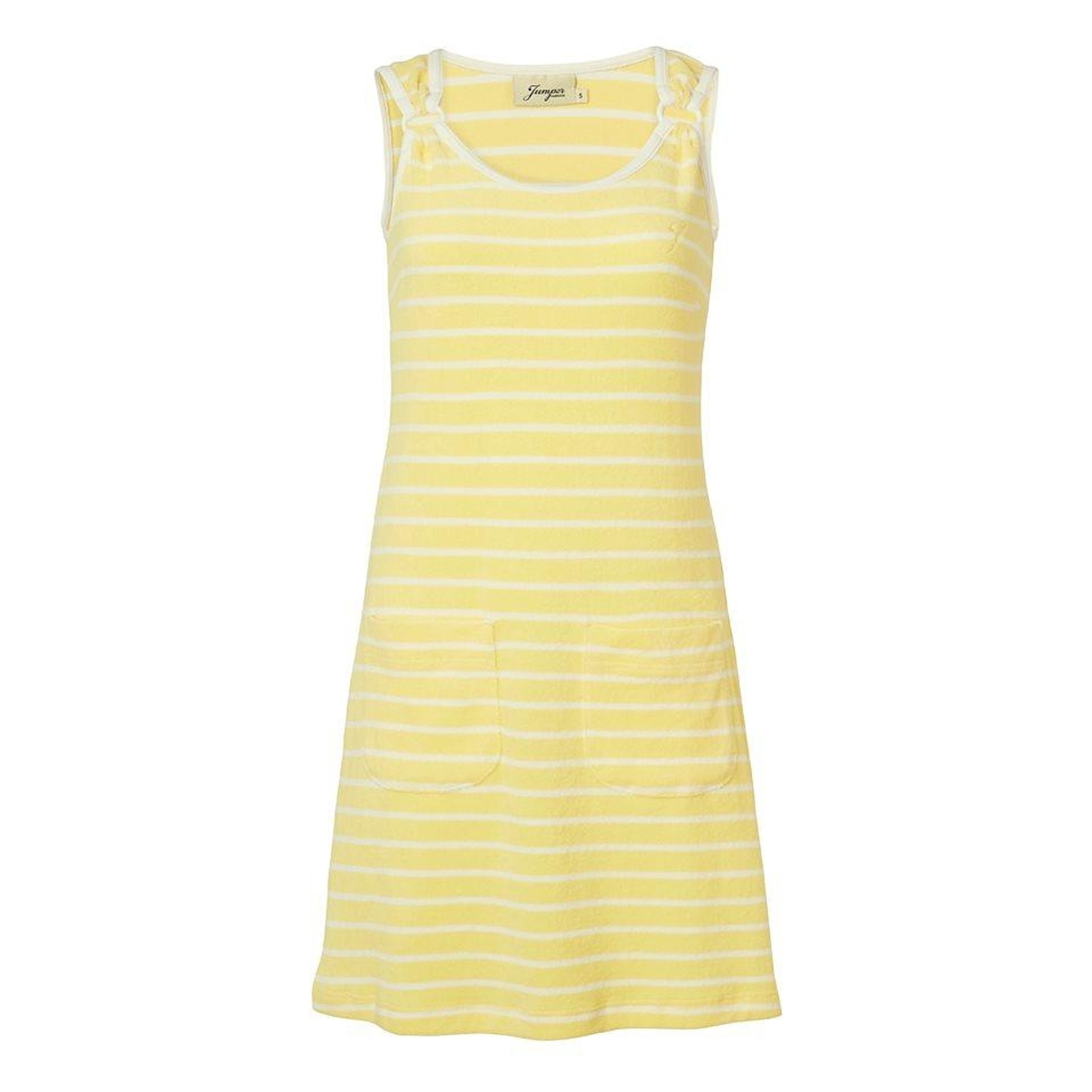 Ärmlös Frotté Klänning - Deborah Yellowstripe