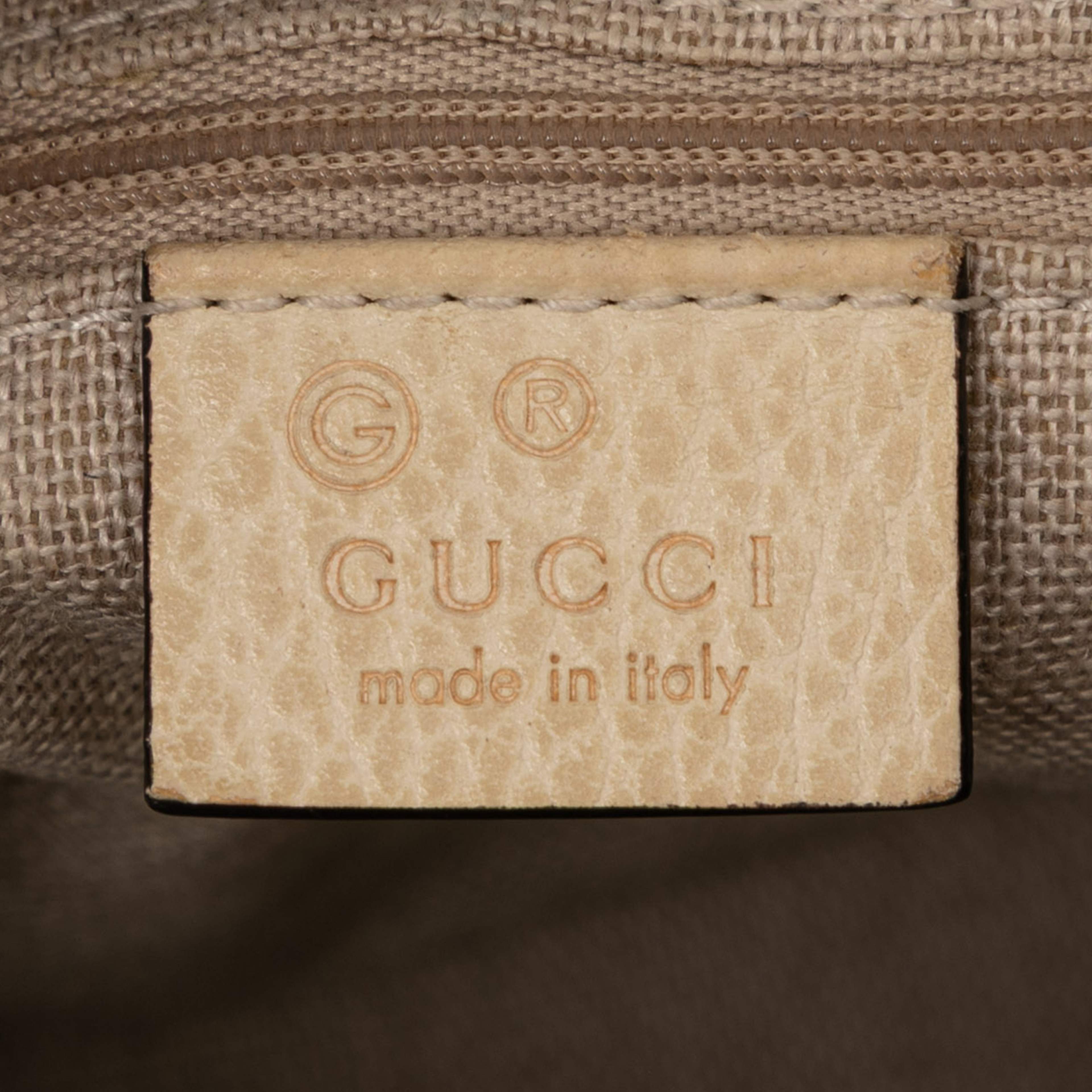 Gucci Small Gg Canvas Bree Satchel, från Luxclusif, i färgen beige. Klicka för att öppna bilden i stort format