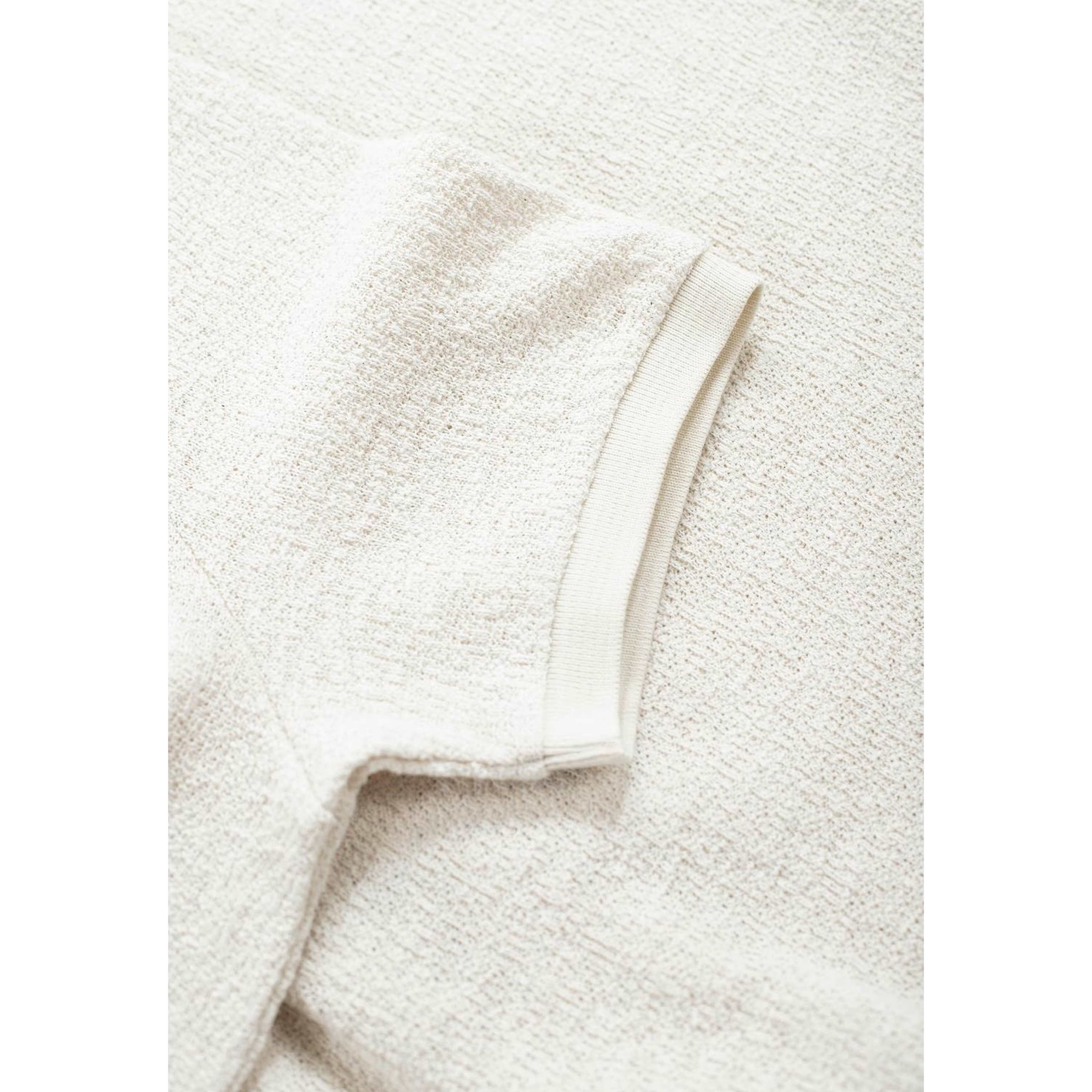 John Boucle Half Zip - Light Beige