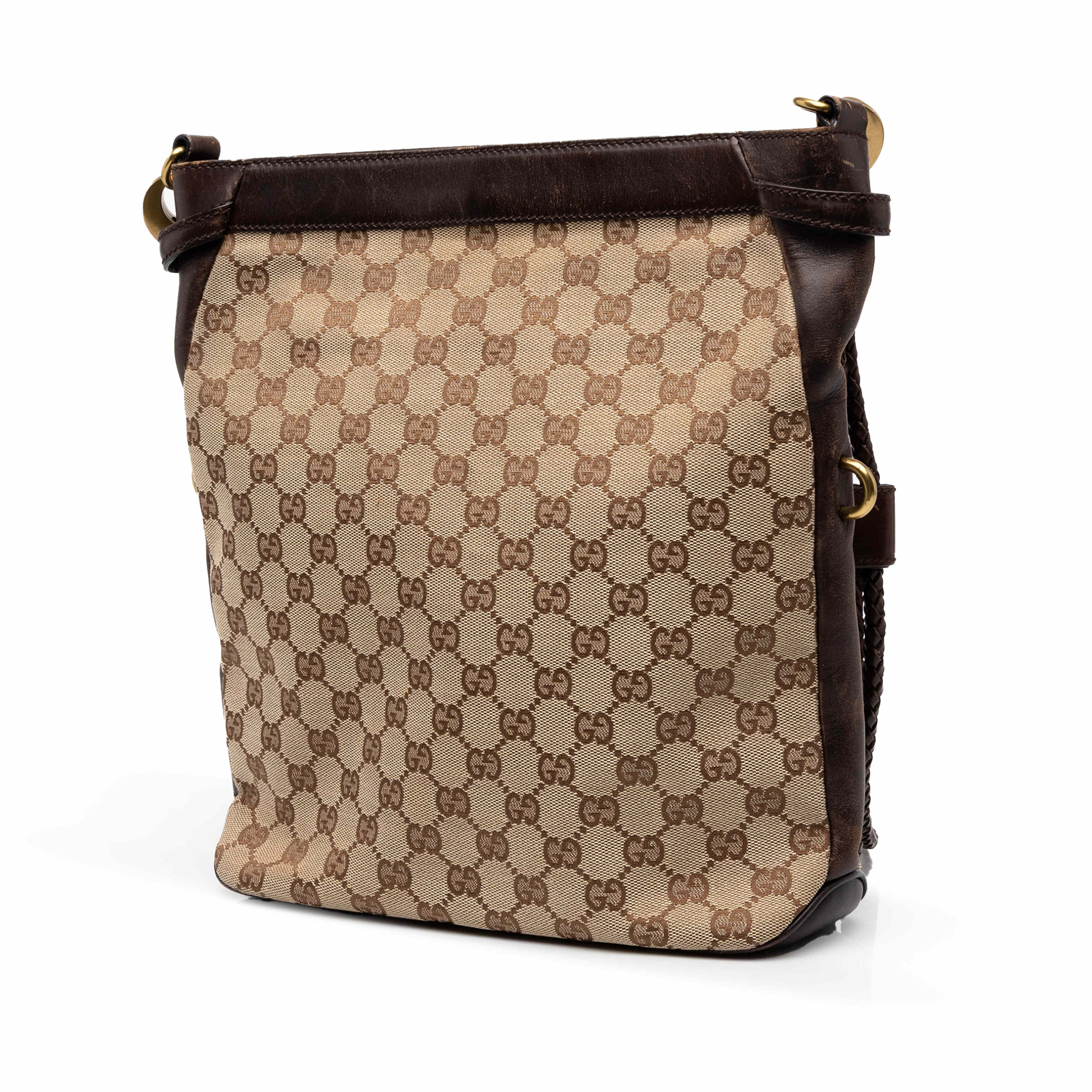 Gucci Gg Canvas Crossbody, från Luxclusif, i färgen beige. Klicka för att öppna bilden i stort format