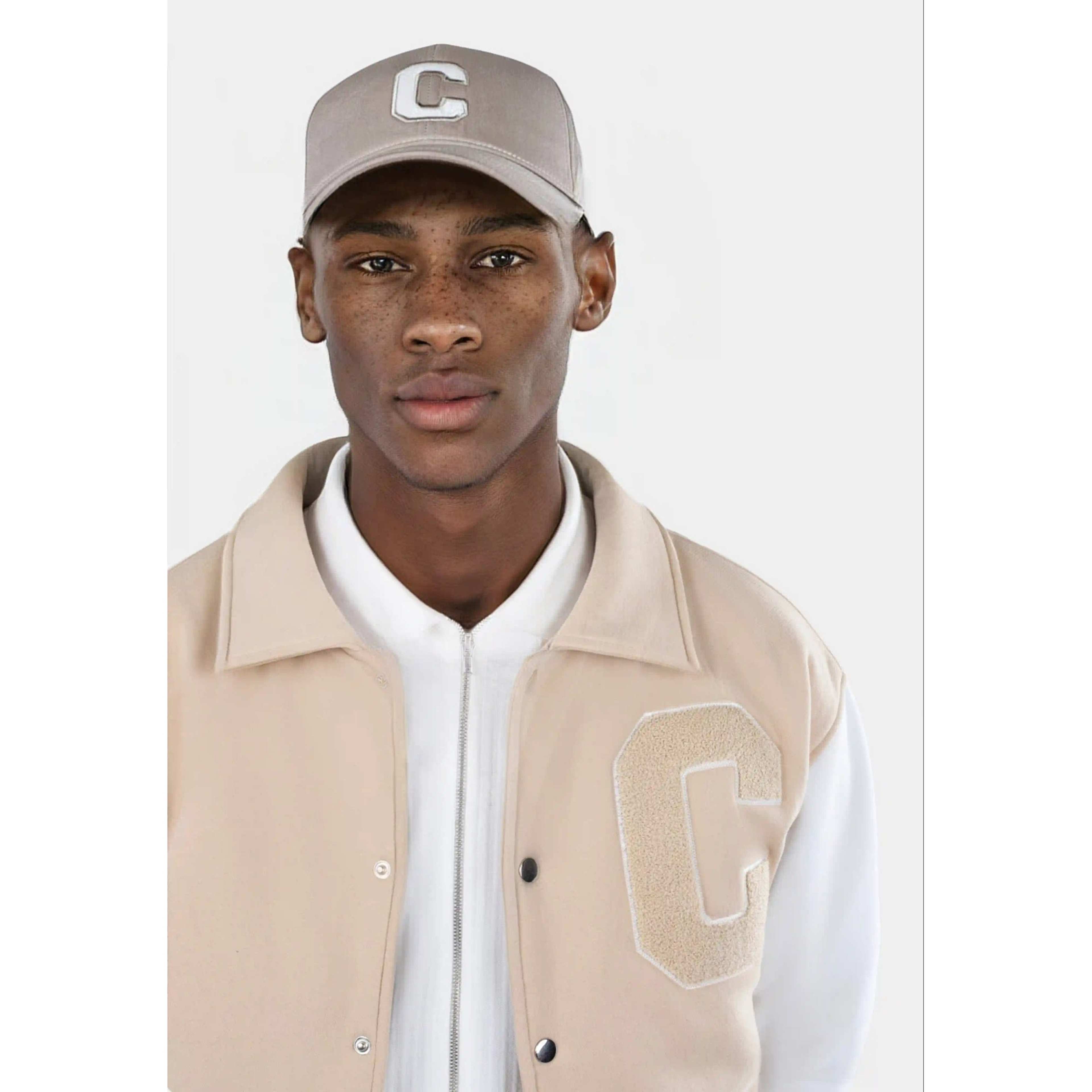 Jason Varsity Jacket - Sand