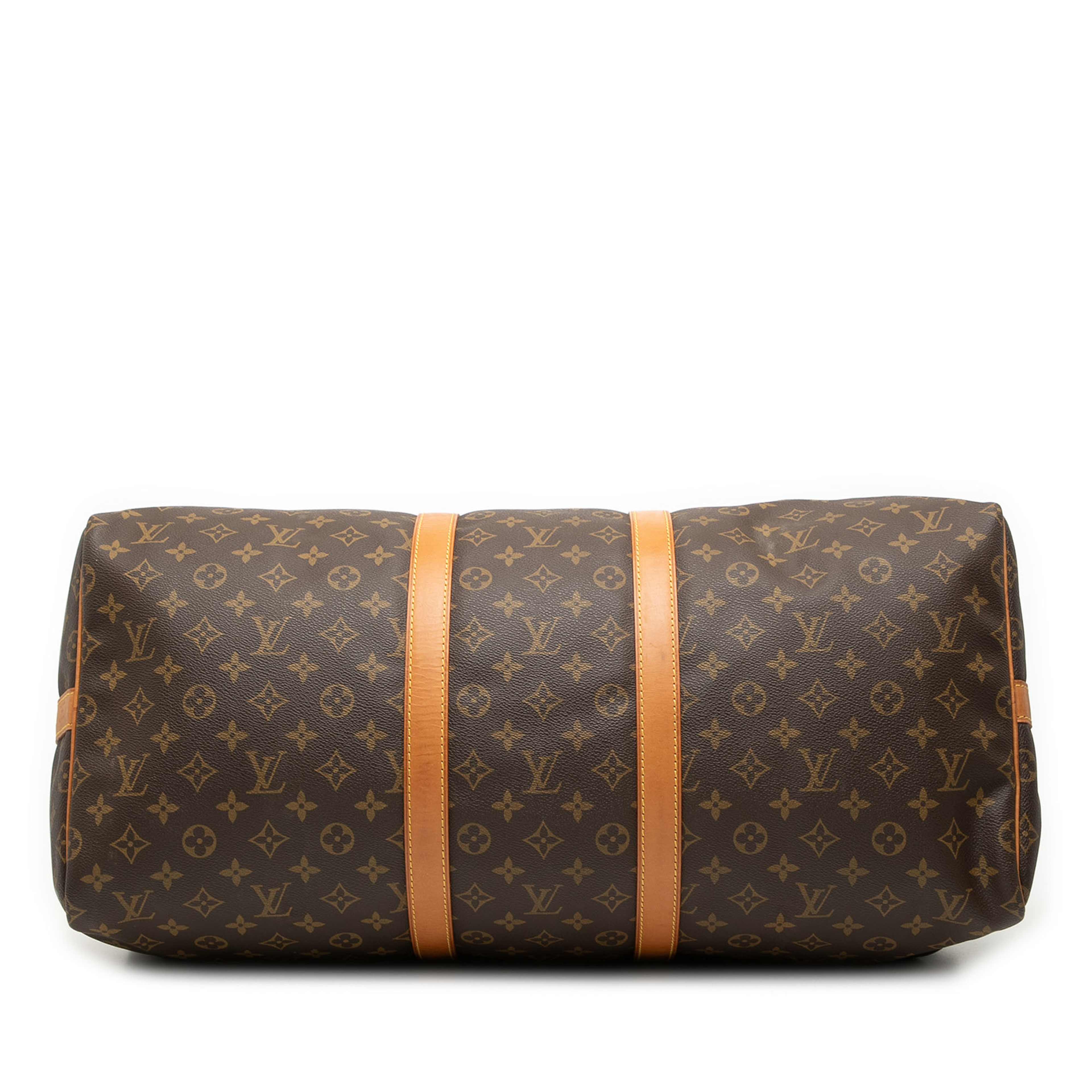 Louis Vuitton Monogram Keepall Bandouliere 55, från Luxclusif, i färgen brown. Klicka för att öppna bilden i stort format